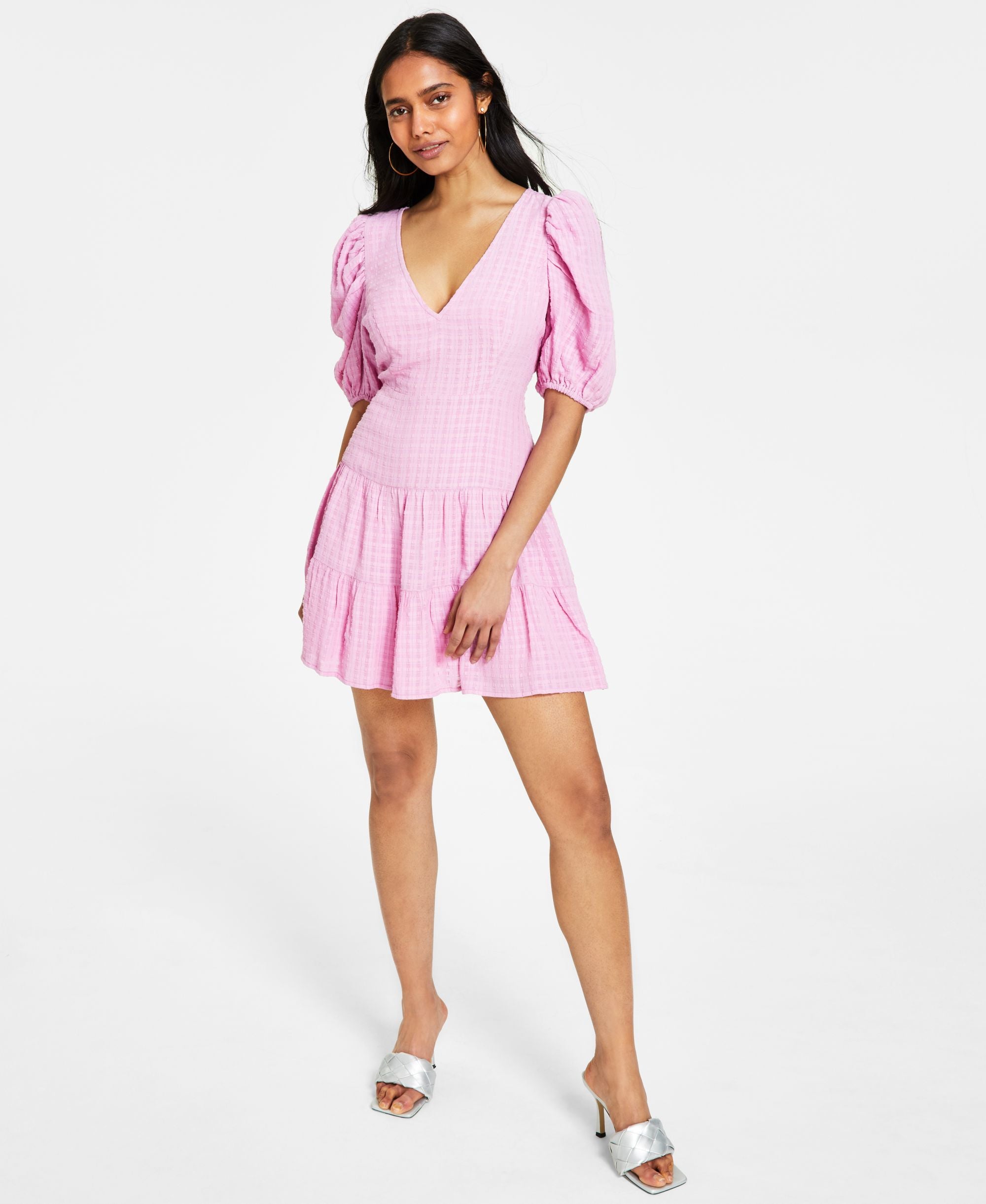 Women's Birch Gingham Seersucker Dress