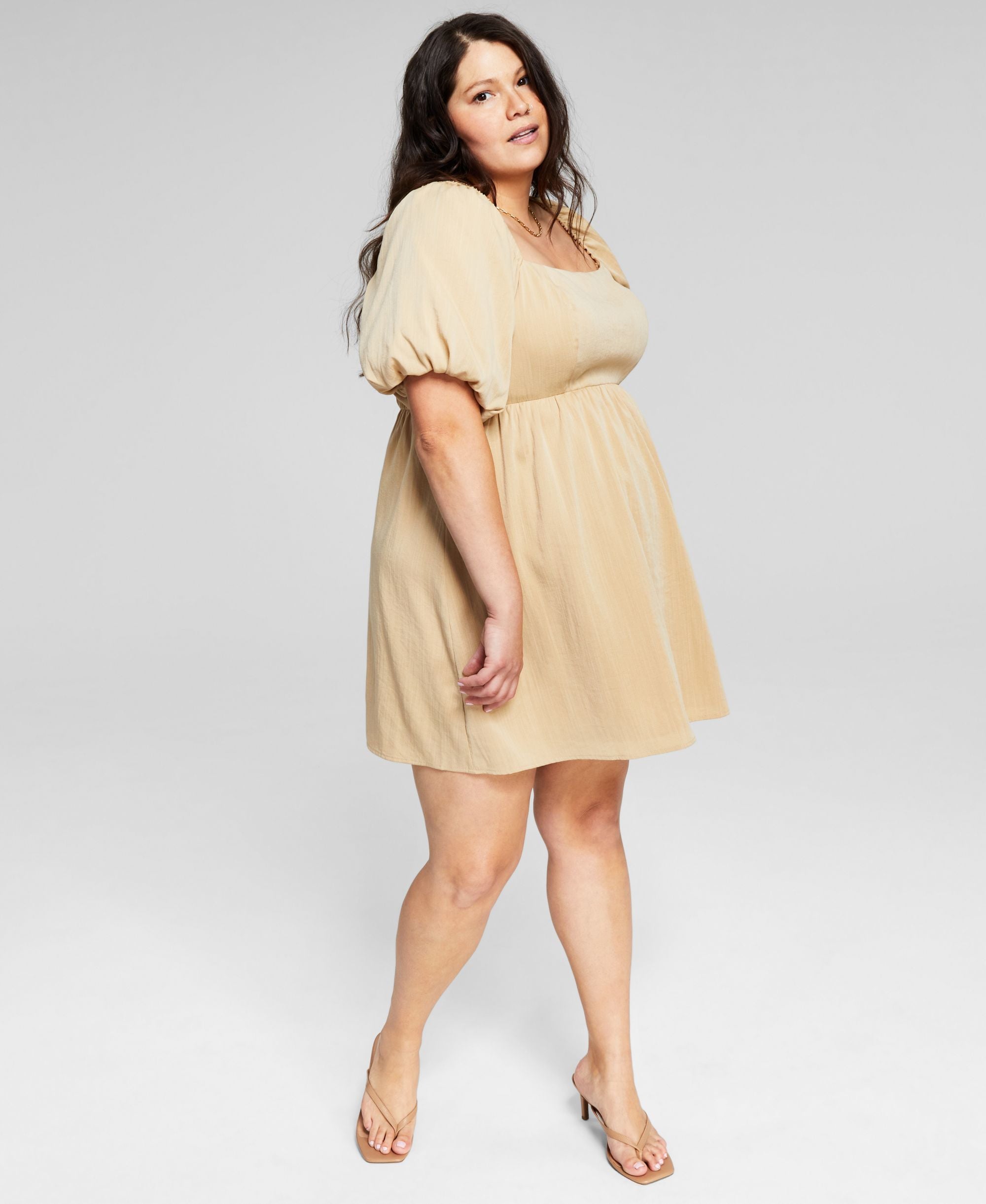 Now This Trendy Plus Size Babydoll Dress
