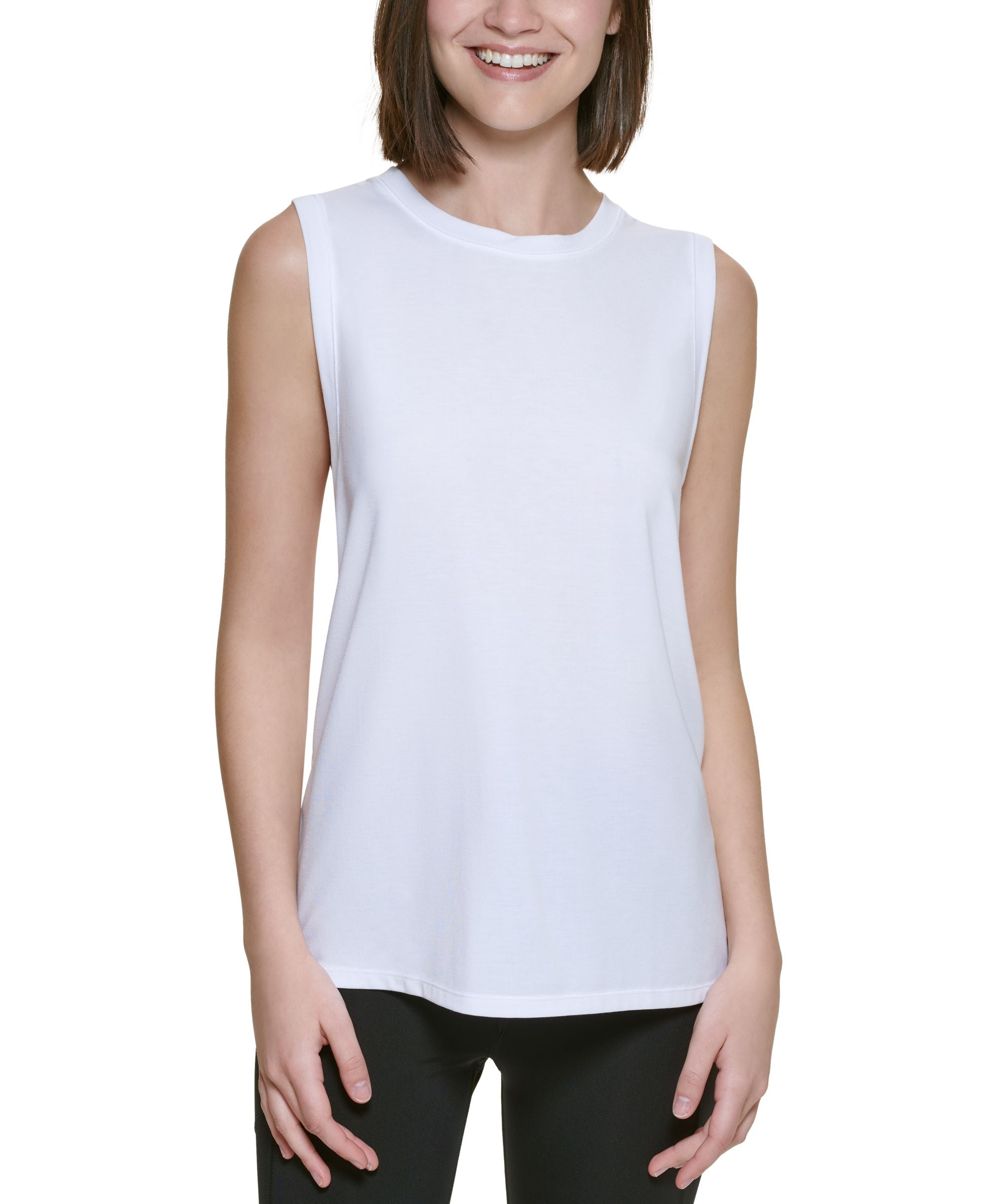 Calvin Klein Performance Womens Dropped Armhole Tank Top