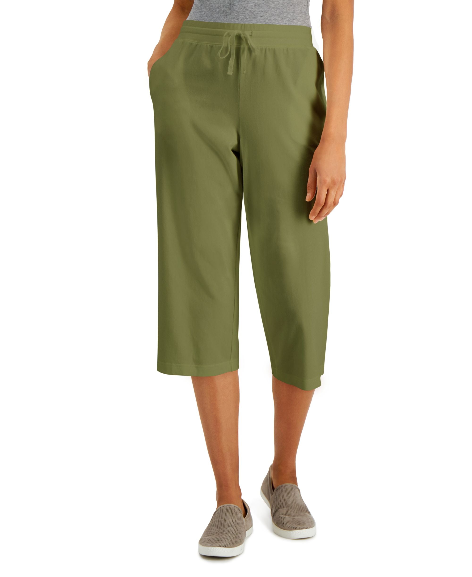 Knit Capri Pull on Pants