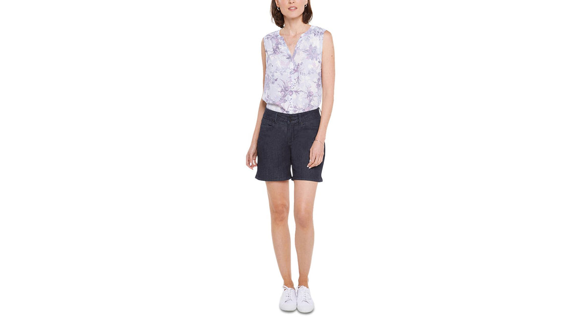 NYDJ Womens Roxanne Denim Tummy Slimming Denim Shorts