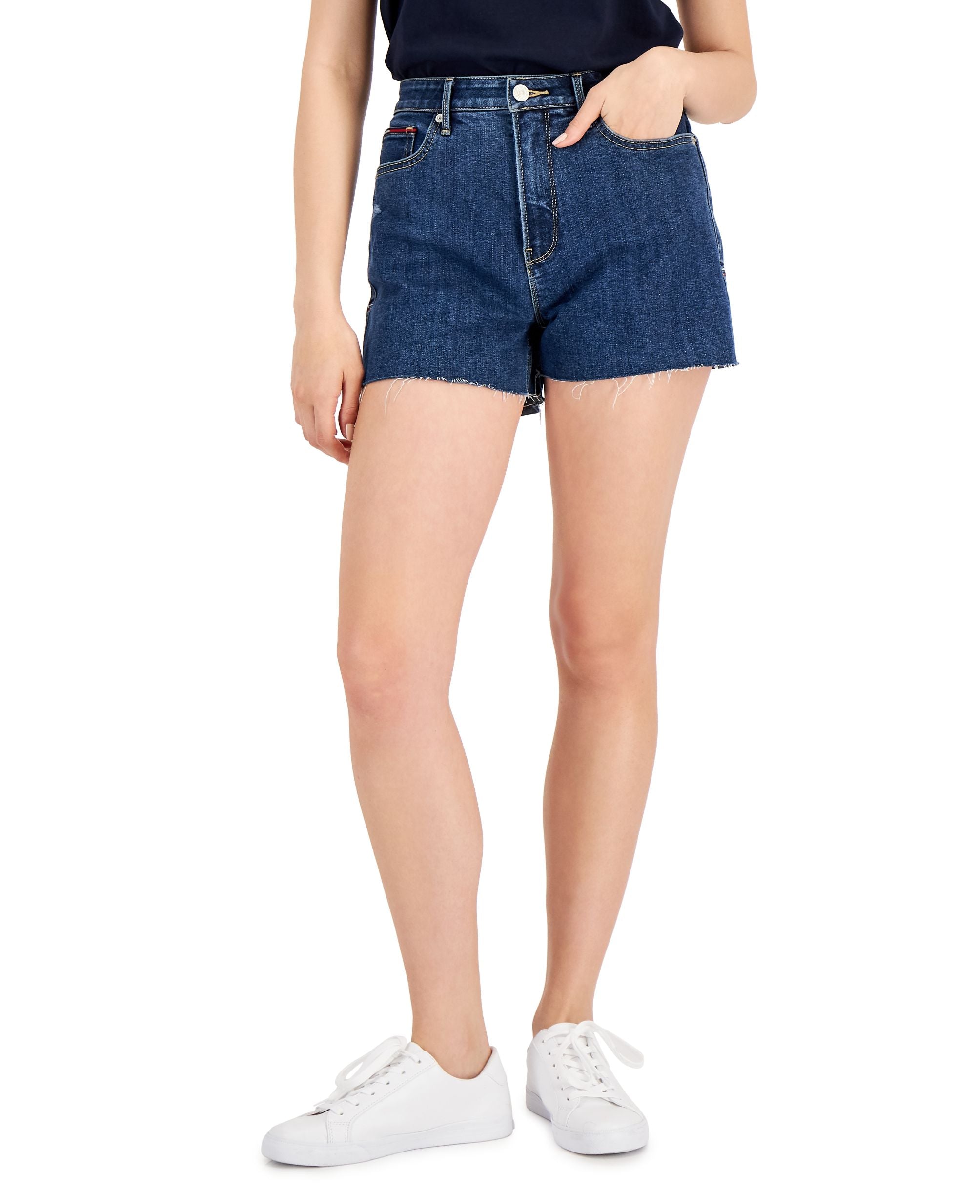 Women's Frayed-Hem Denim Shorts