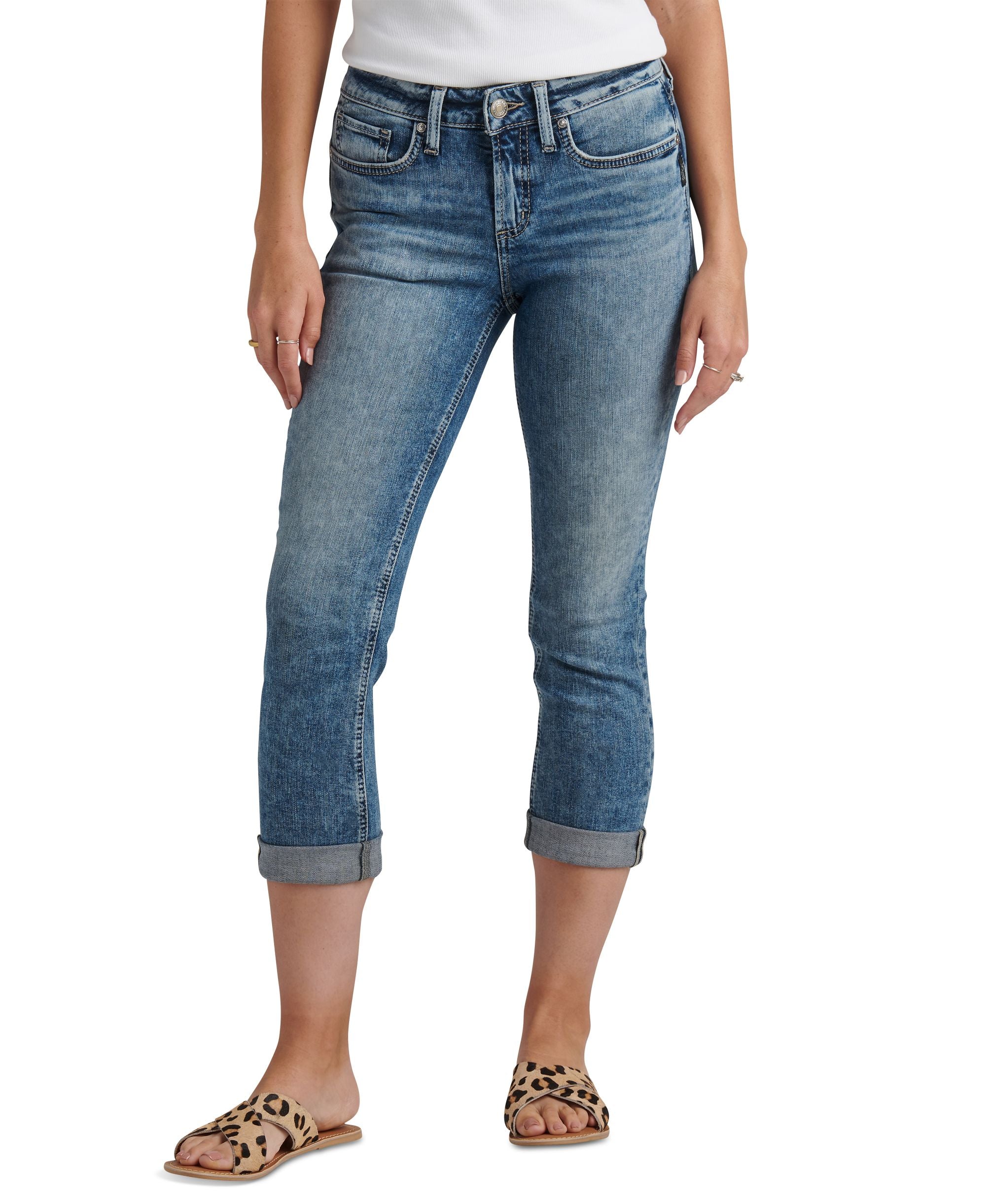 Silver Jeans Co. Womens Suki Capri Jeans