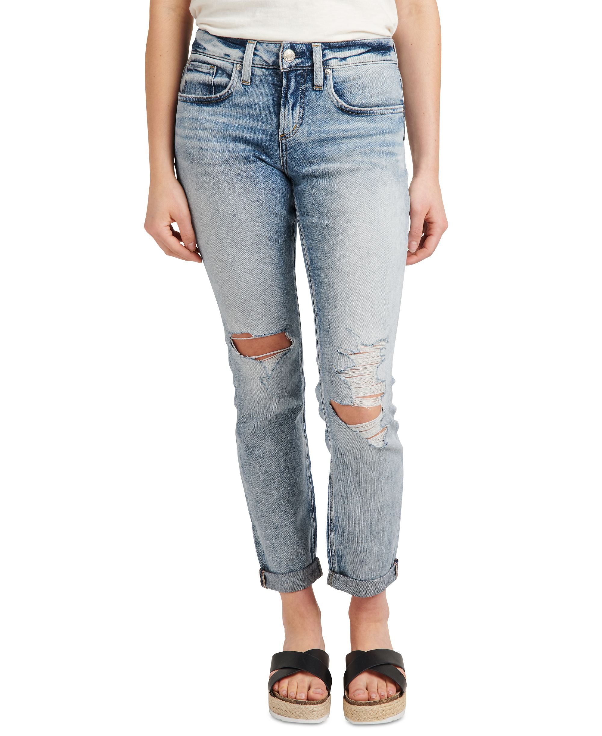 Silver Jeans Co. Womens Boyfriend Jeans