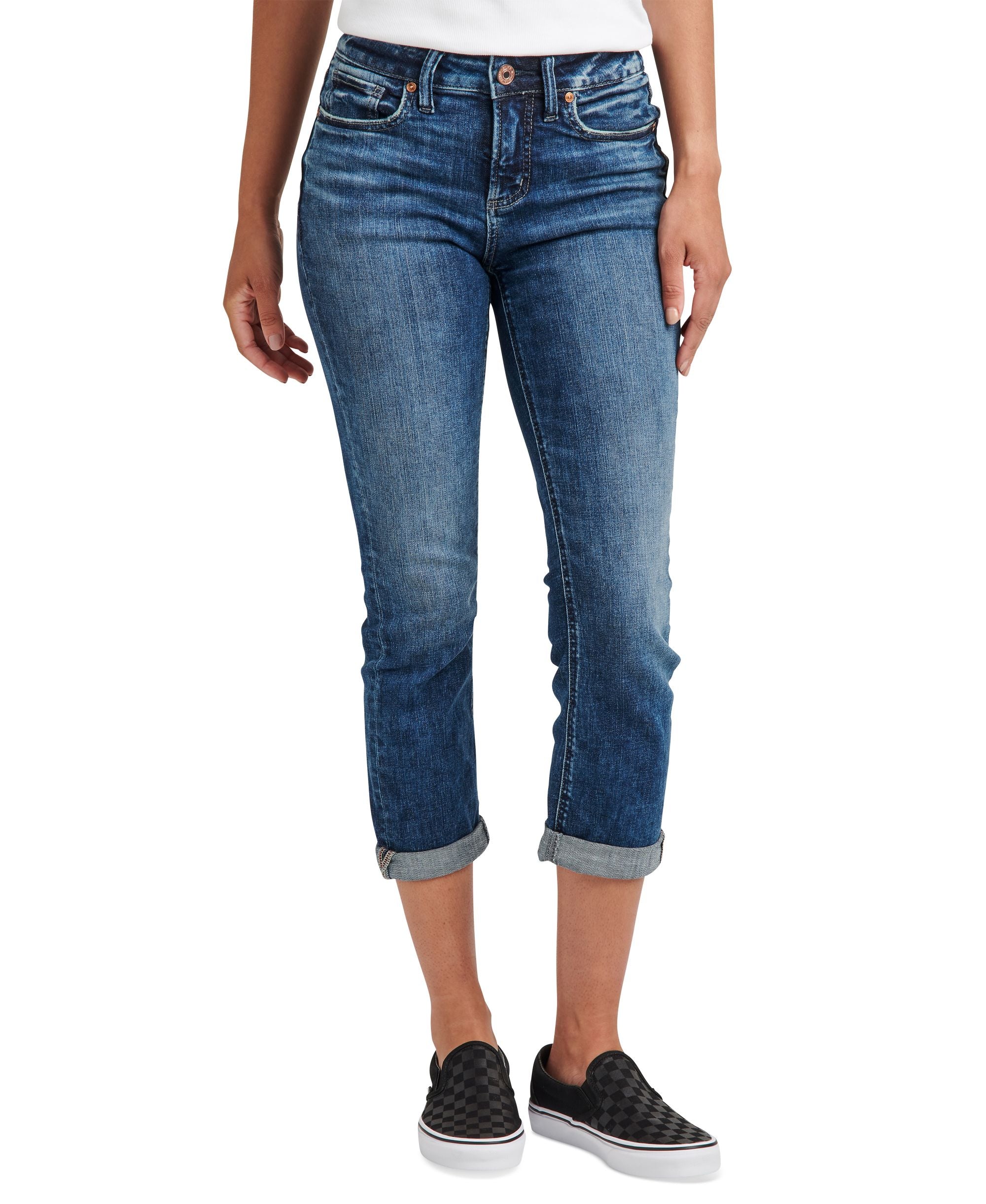 Silver Jeans Co. Womens Suki Capri Jeans