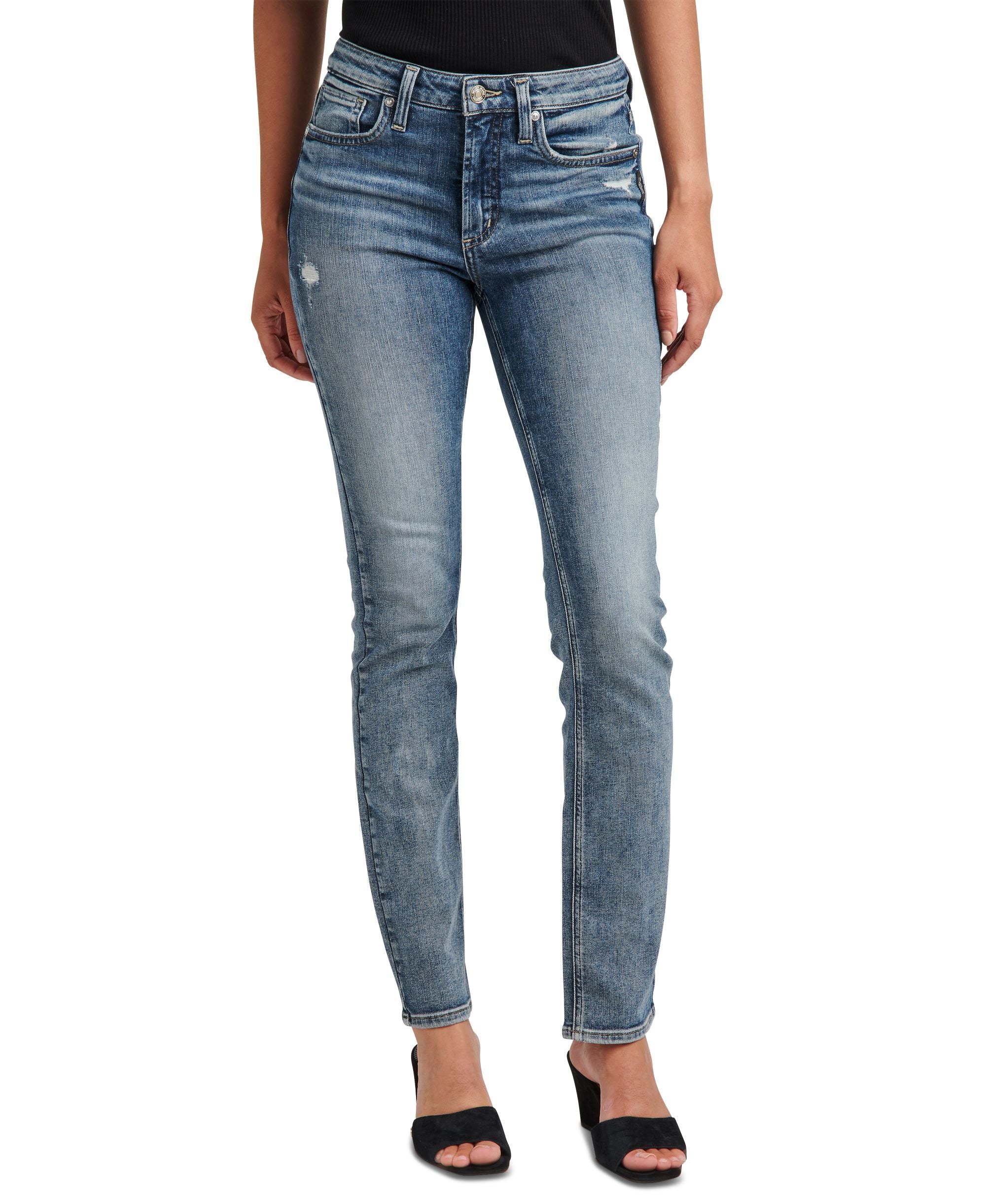 Silver Jeans Co. Womens Most Wanted Straight Leg Jeans