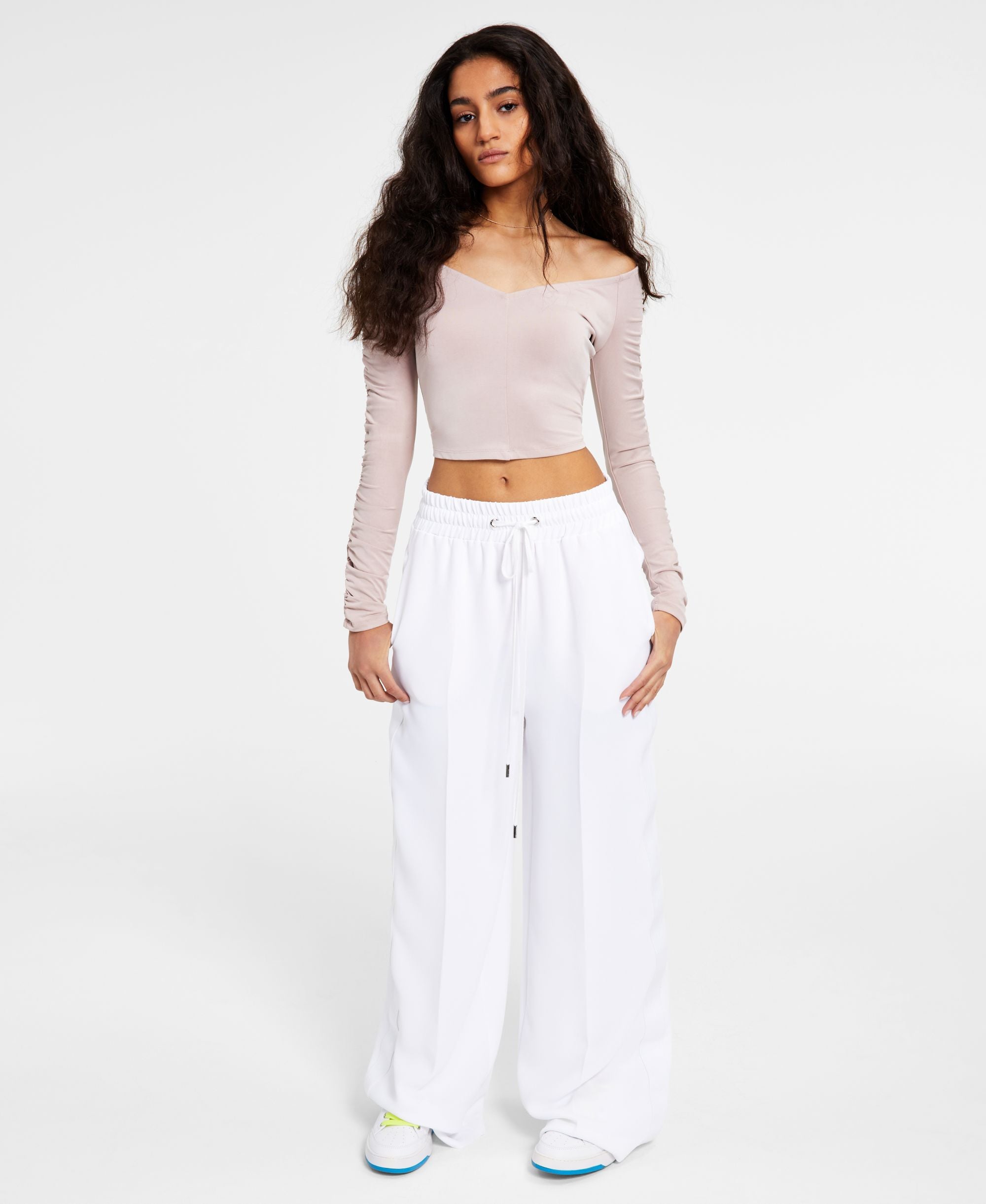 Guess Womens Off The Shoulder Thaiya Top