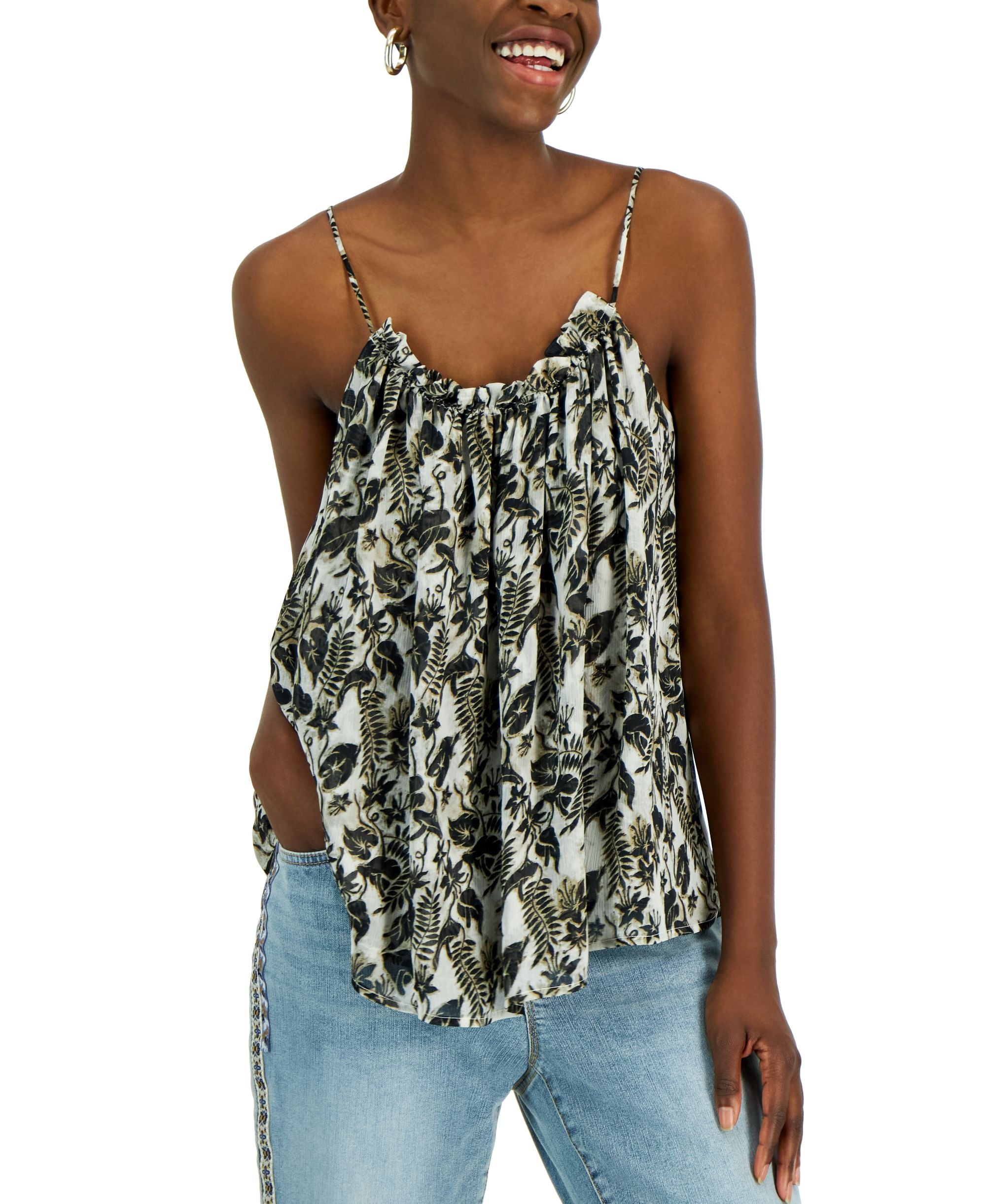 INC International Concepts Womens Printed Tank