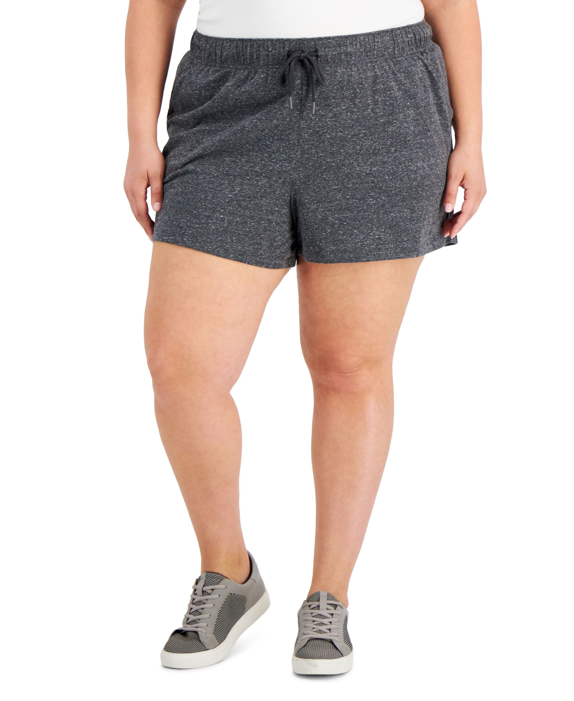 ID Ideology Plus Size Retro Recycled Drawstring Shorts