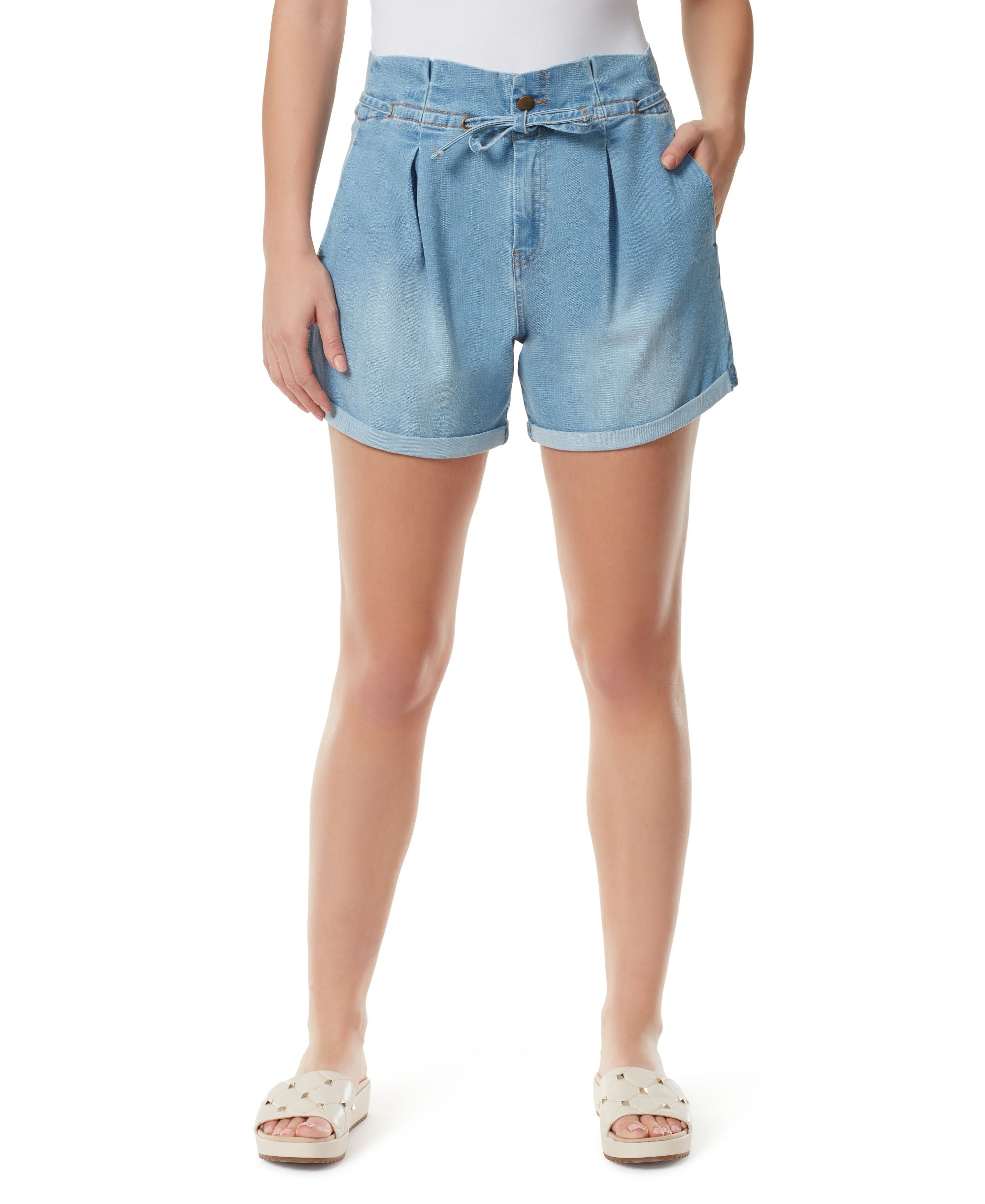 Womens Paperbag Shorts