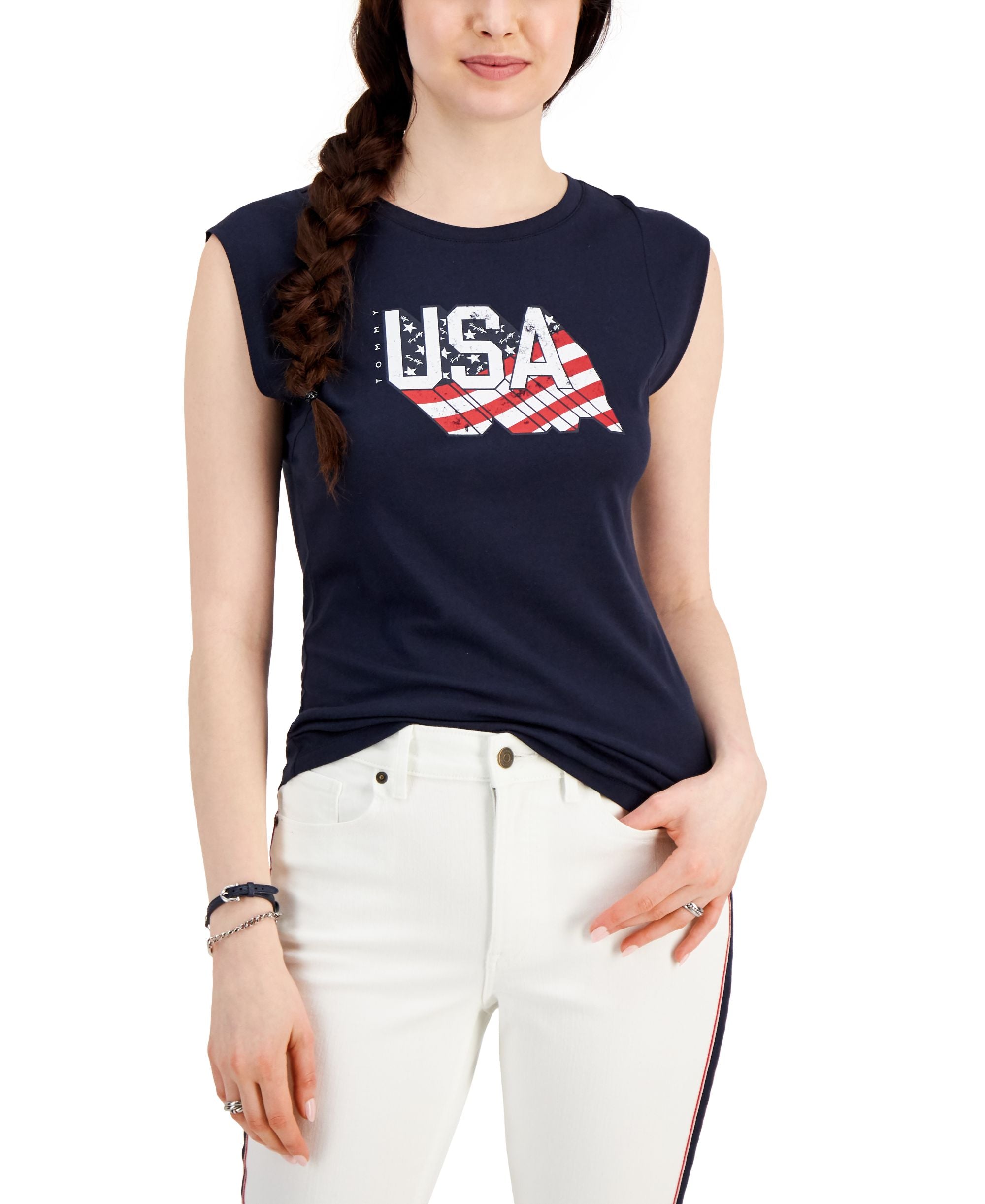 Tommy Hilfiger Womens Americana Tank Top