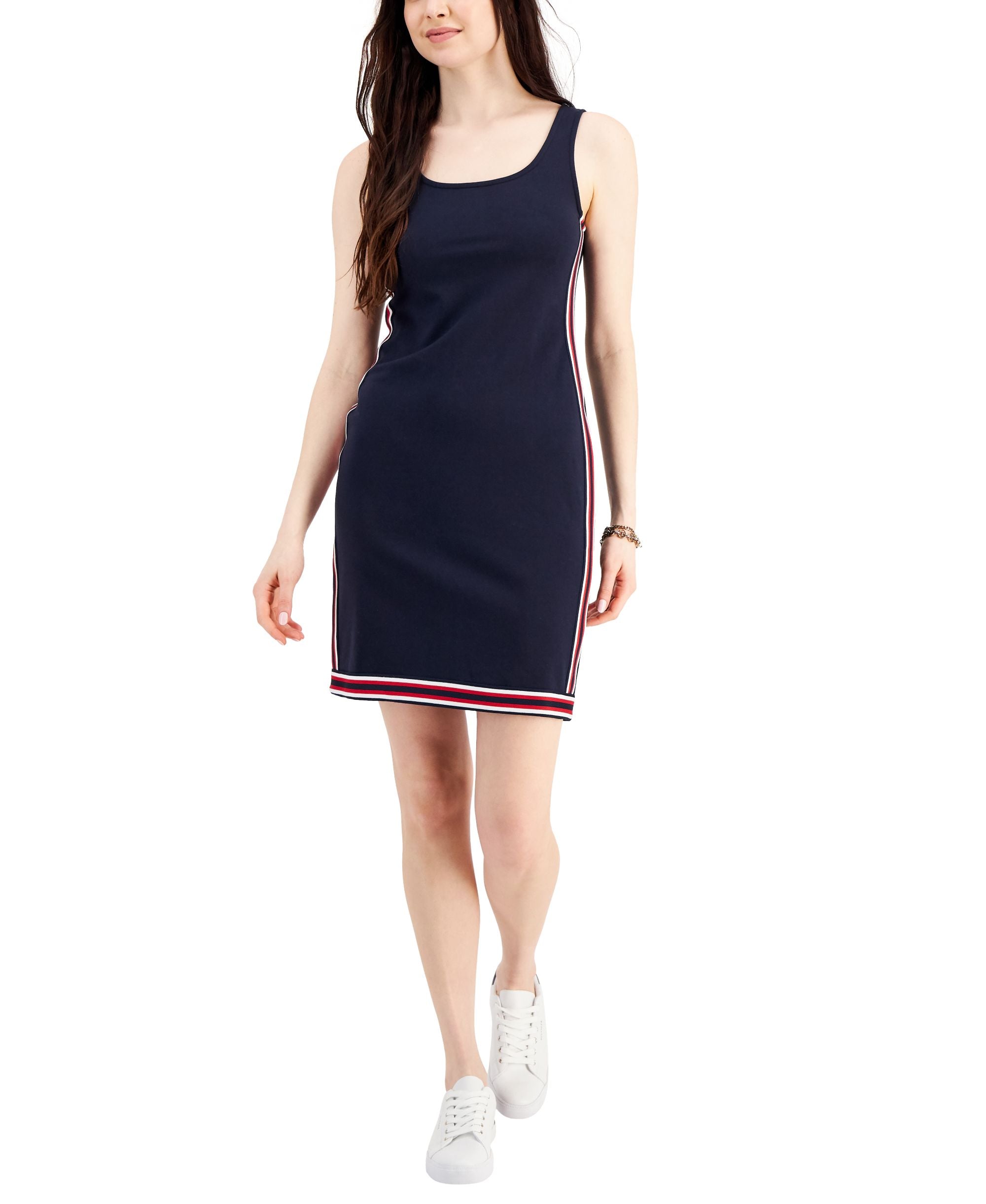 Tommy Hilfiger Womens French Terry Sleeveless Dress