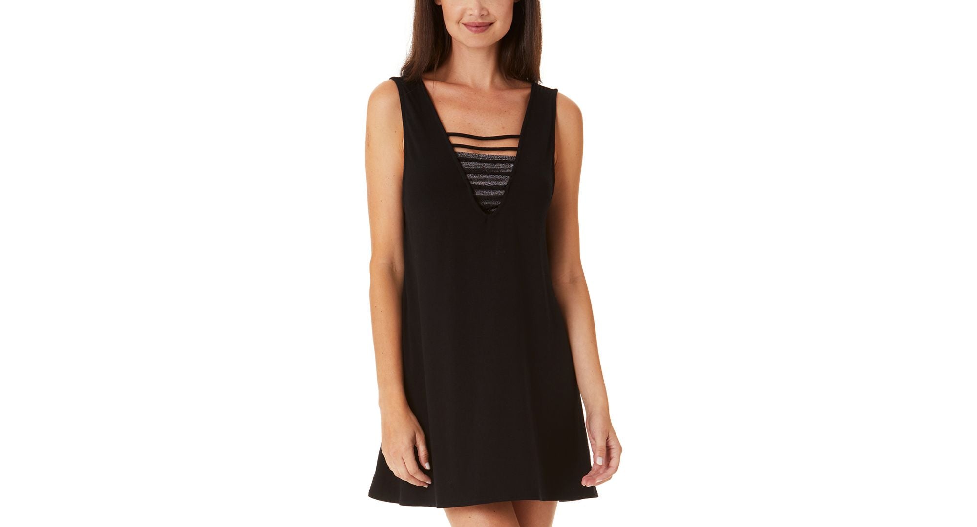 Juniors' Strappy Swim Cover-Up Dress
