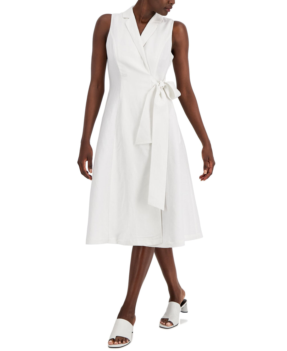 Alfani Womens Wrap Midi Dress