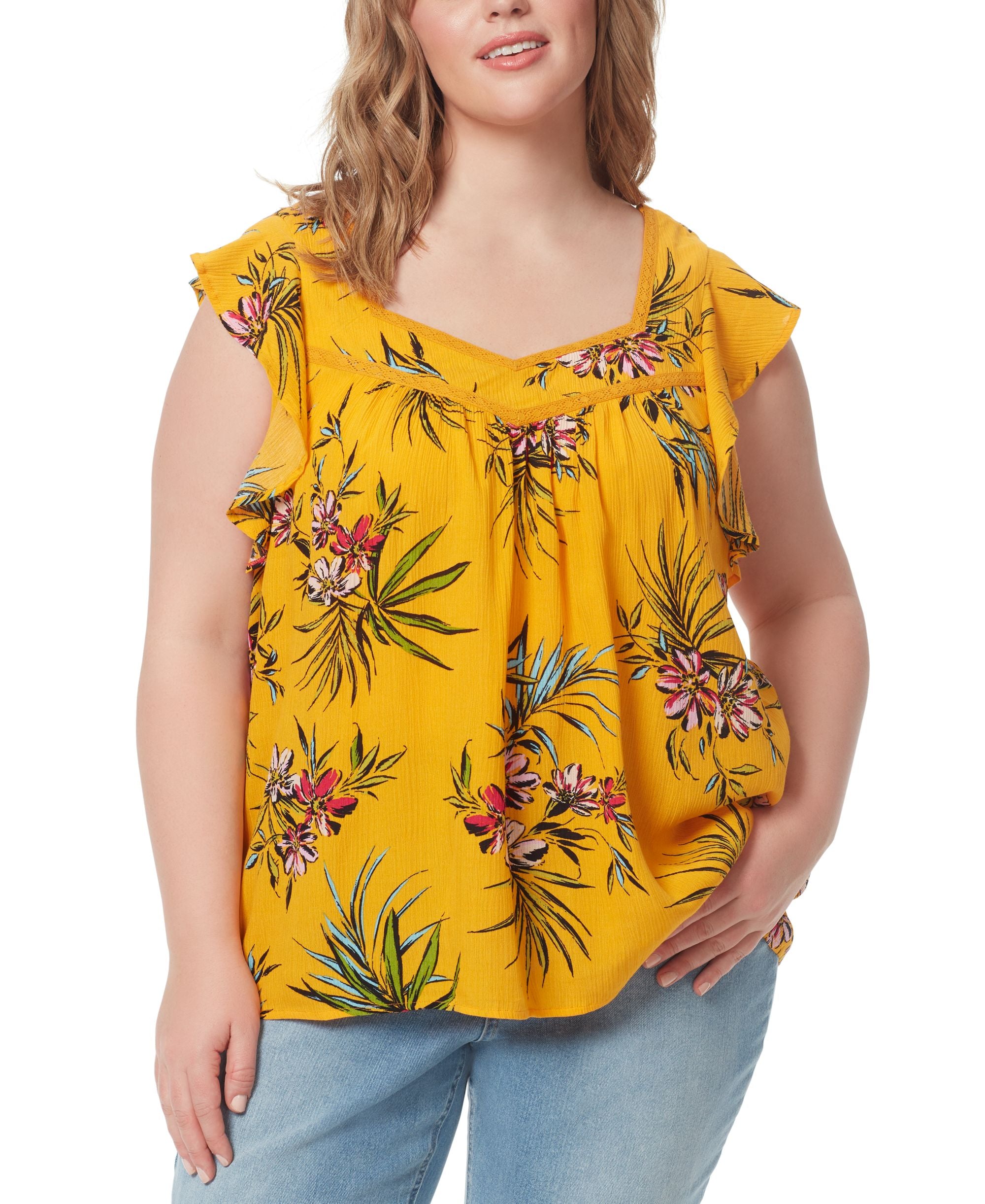 Jessica Simpson Trendy Plus Lauryn Sweetheart Top