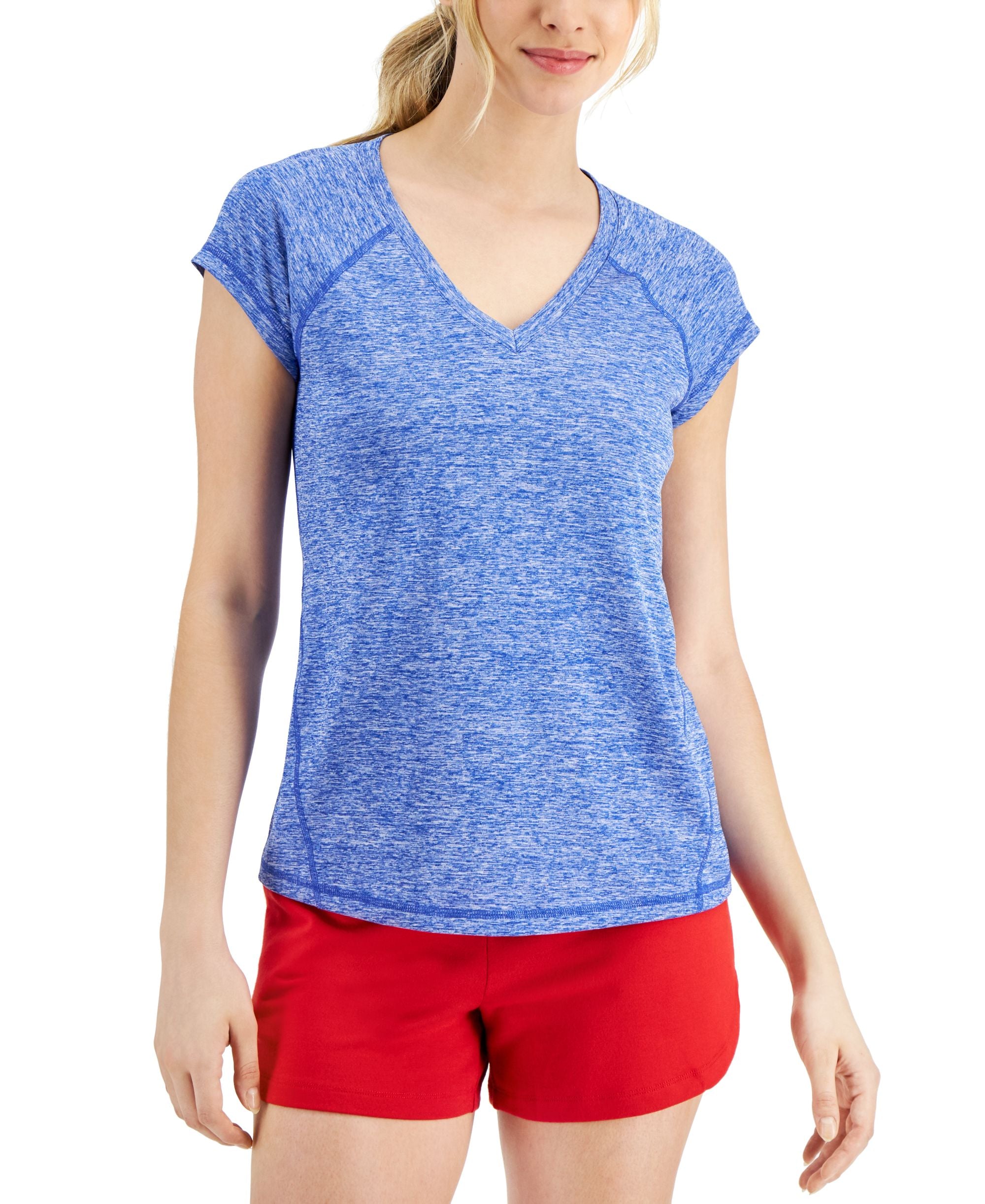 ID Ideology Womens Essentials Rapidry Heathered Performance T-Shirt
