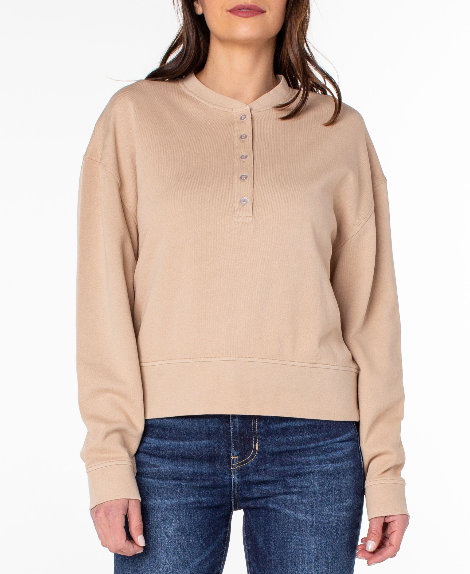 Earnest Sewn French Terry Henley Top