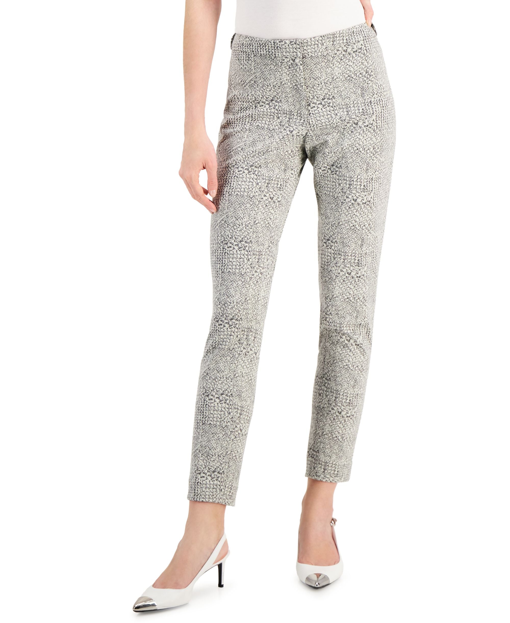 Calvin Klein Womens Slim Leg Ankle Pants