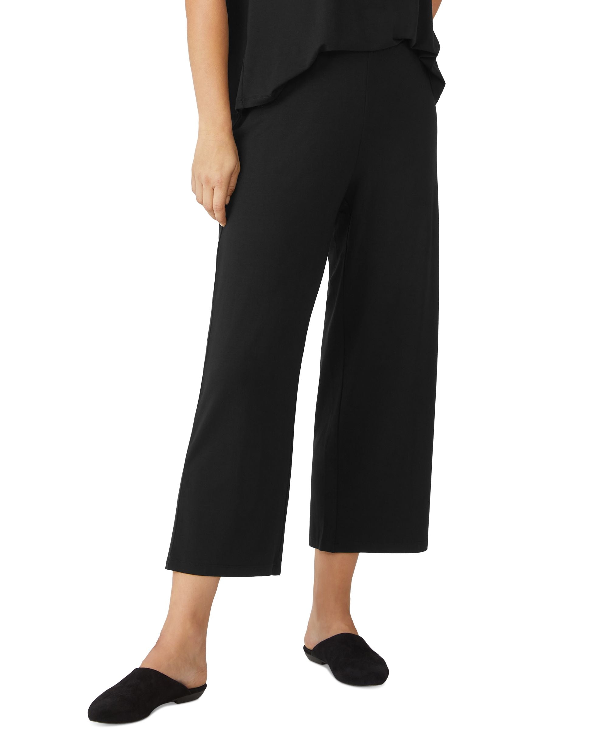 Eileen Fisher Straight Leg Cropped Pants