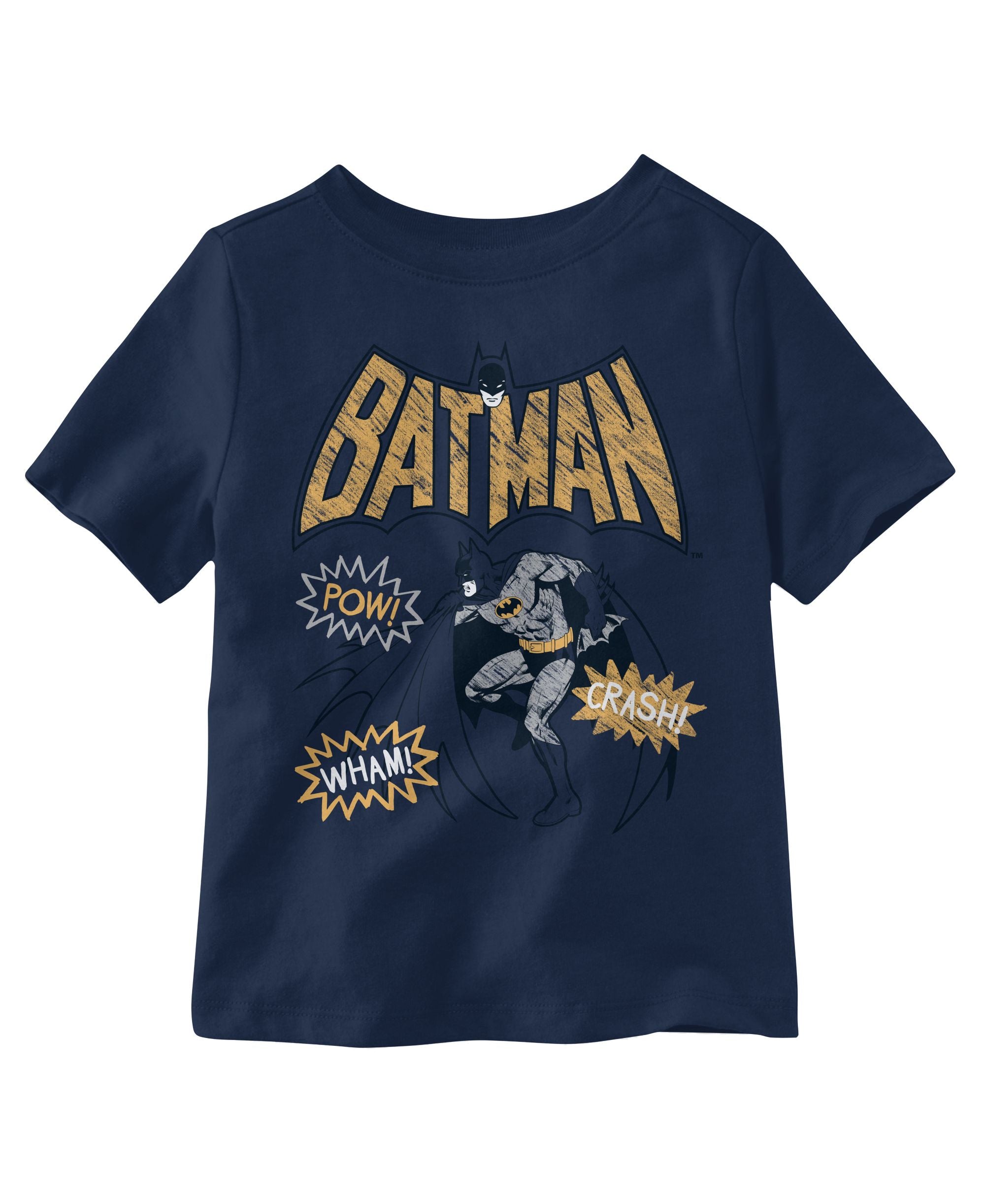 Little Boys Batman Pow Wham Short Sleeves Graphic T-Shirt