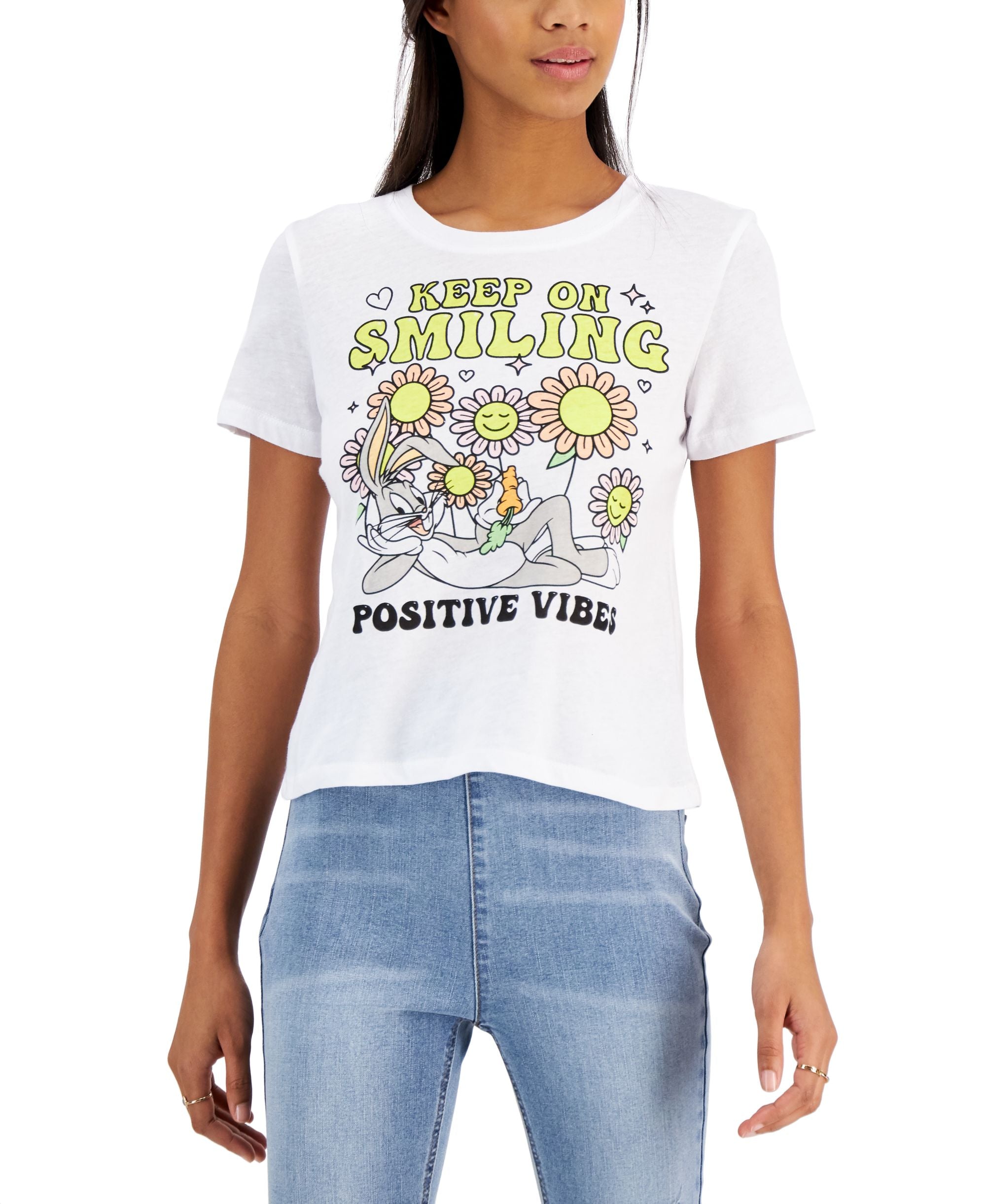 Juniors' Bugs Bunny Graphic T-Shirt