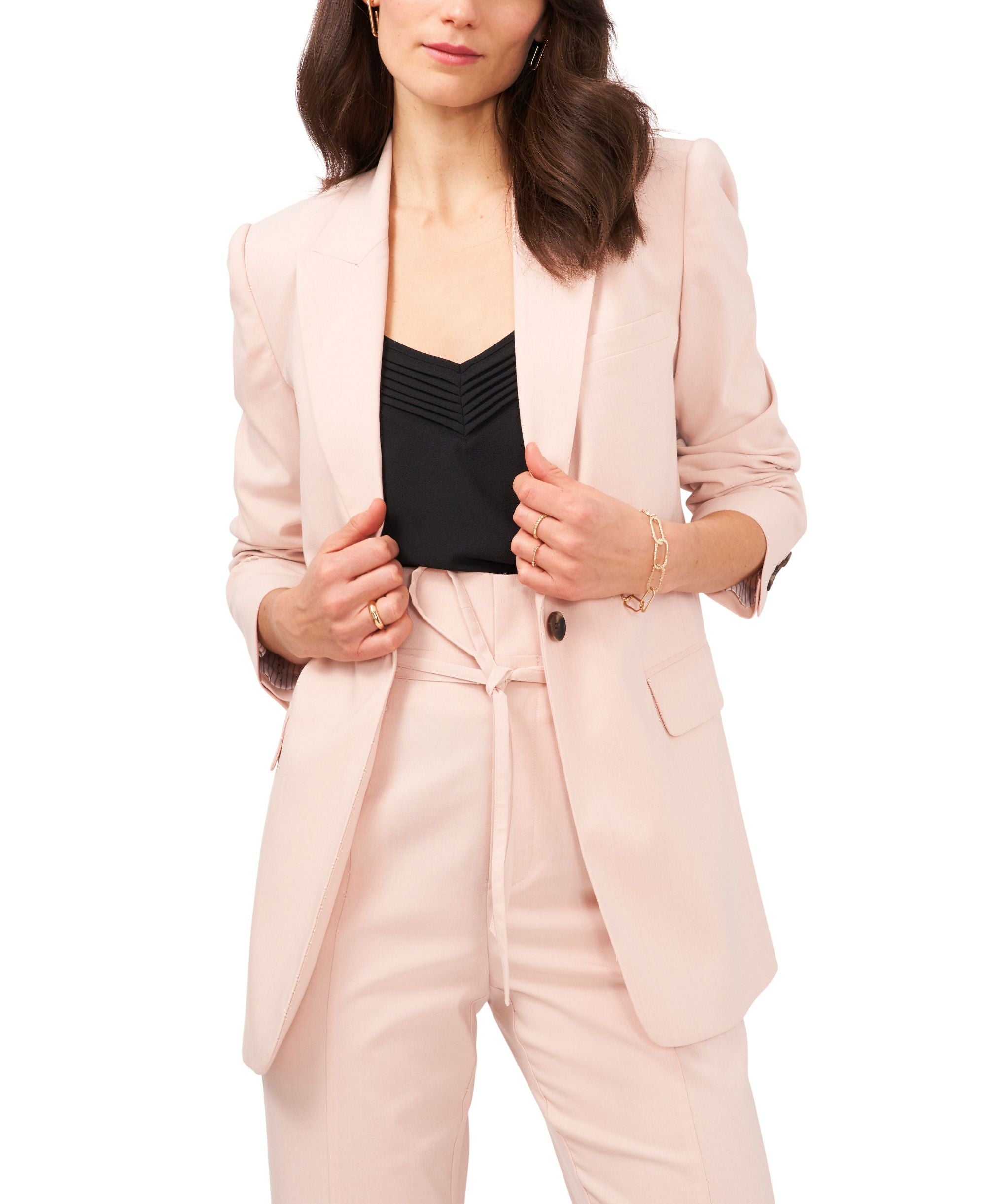 Single Button Relaxed Blazer