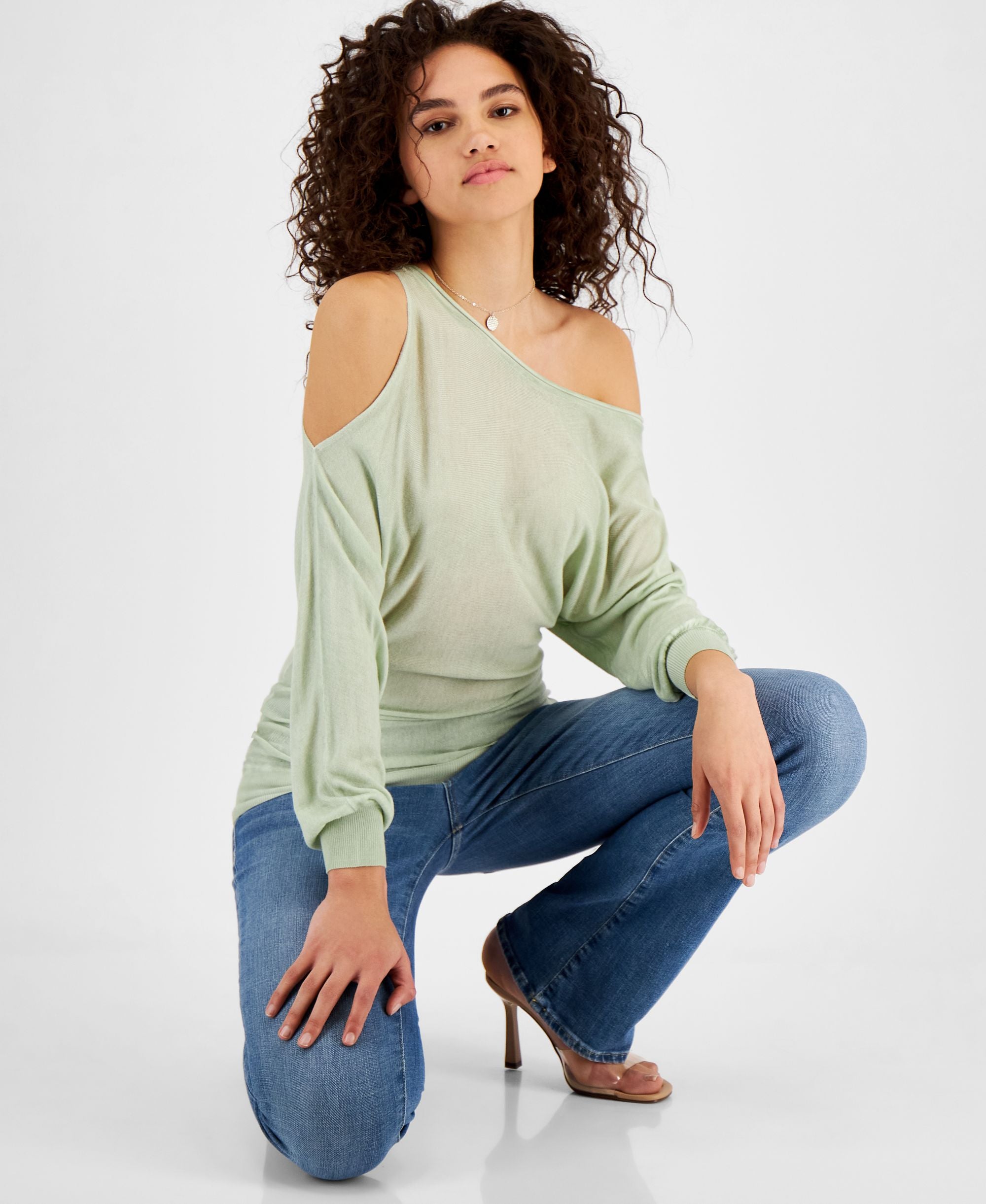 Guess Audrey One Shoulder Sweater