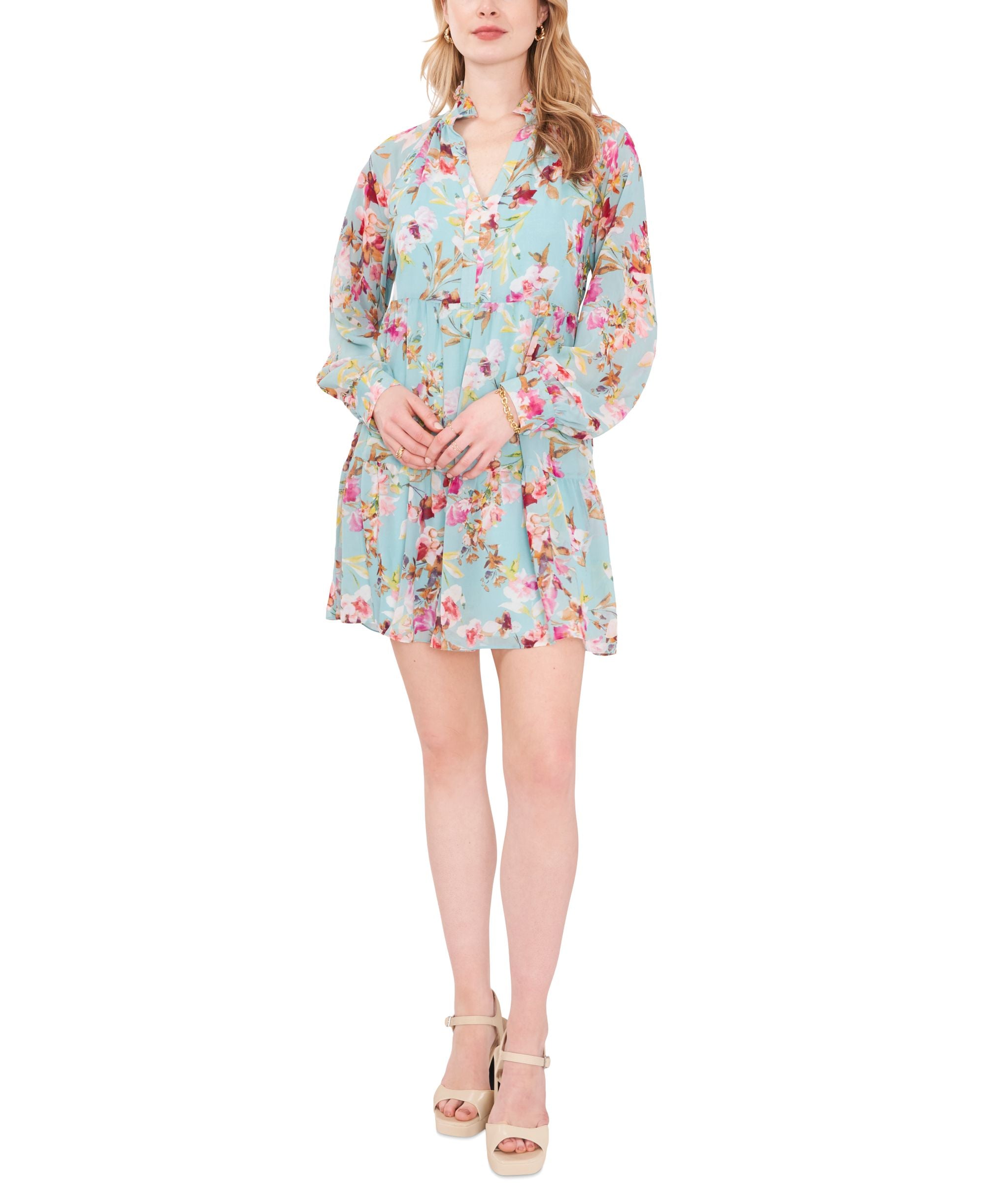 Sam Jess Baby Doll Tiered Dress