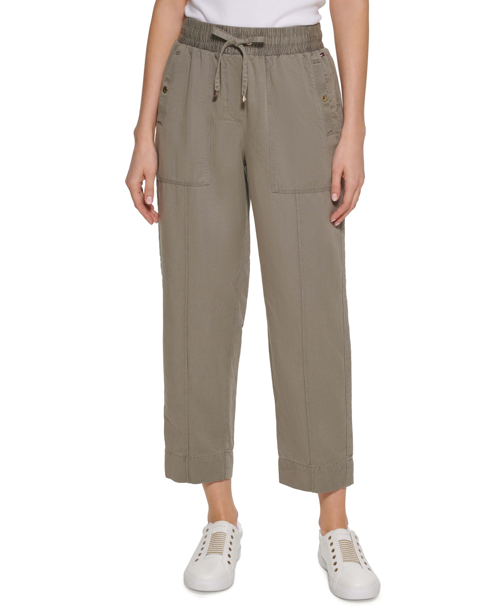 Tommy Hilfiger Cropped Pull On Pants