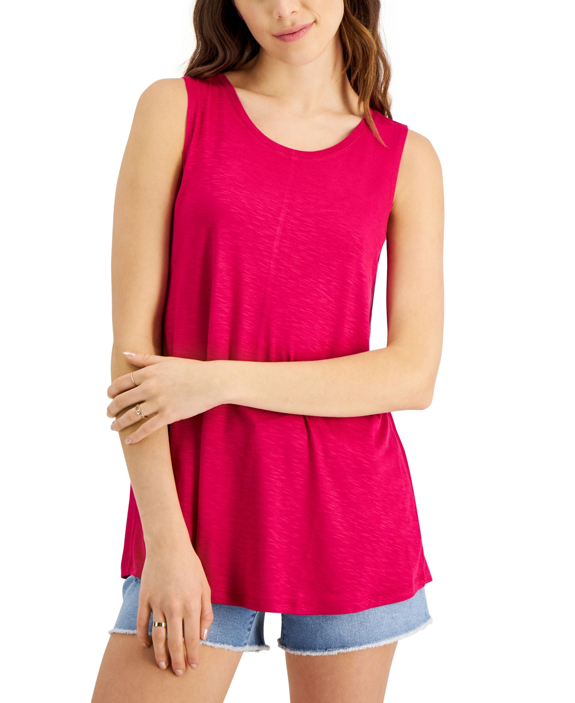 Style & Co Solid Swing Tank Top