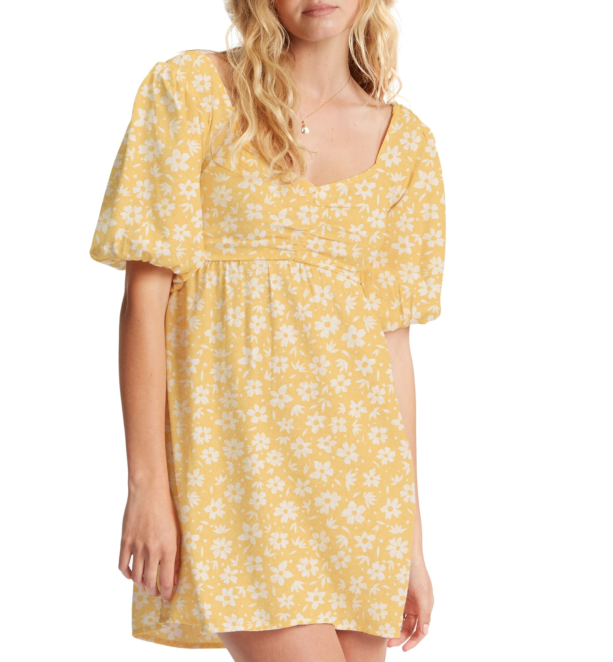 Juniors' Sea Side Printed Babydoll Dress