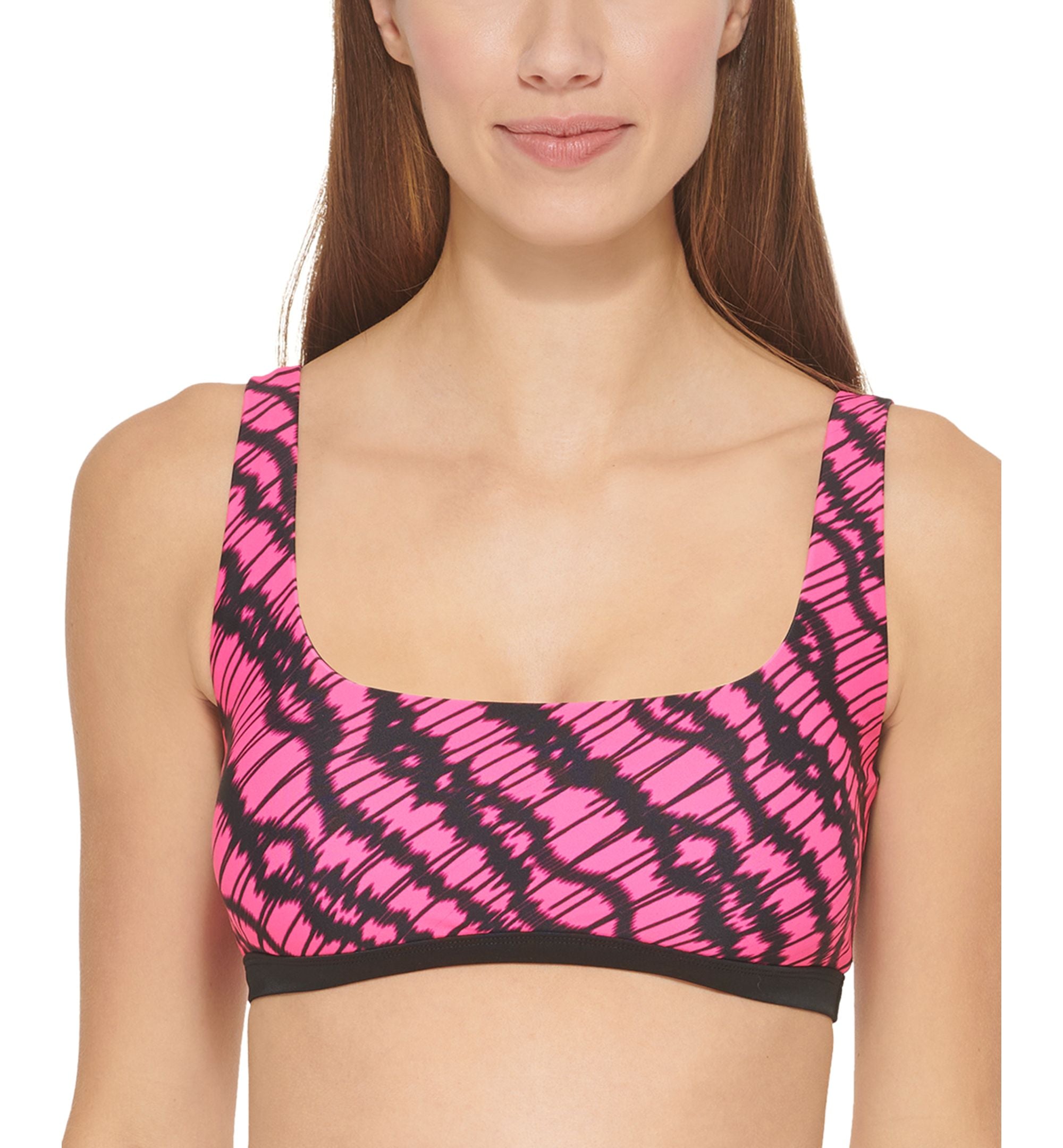 Women's Printed Square-Neck Bikini Top