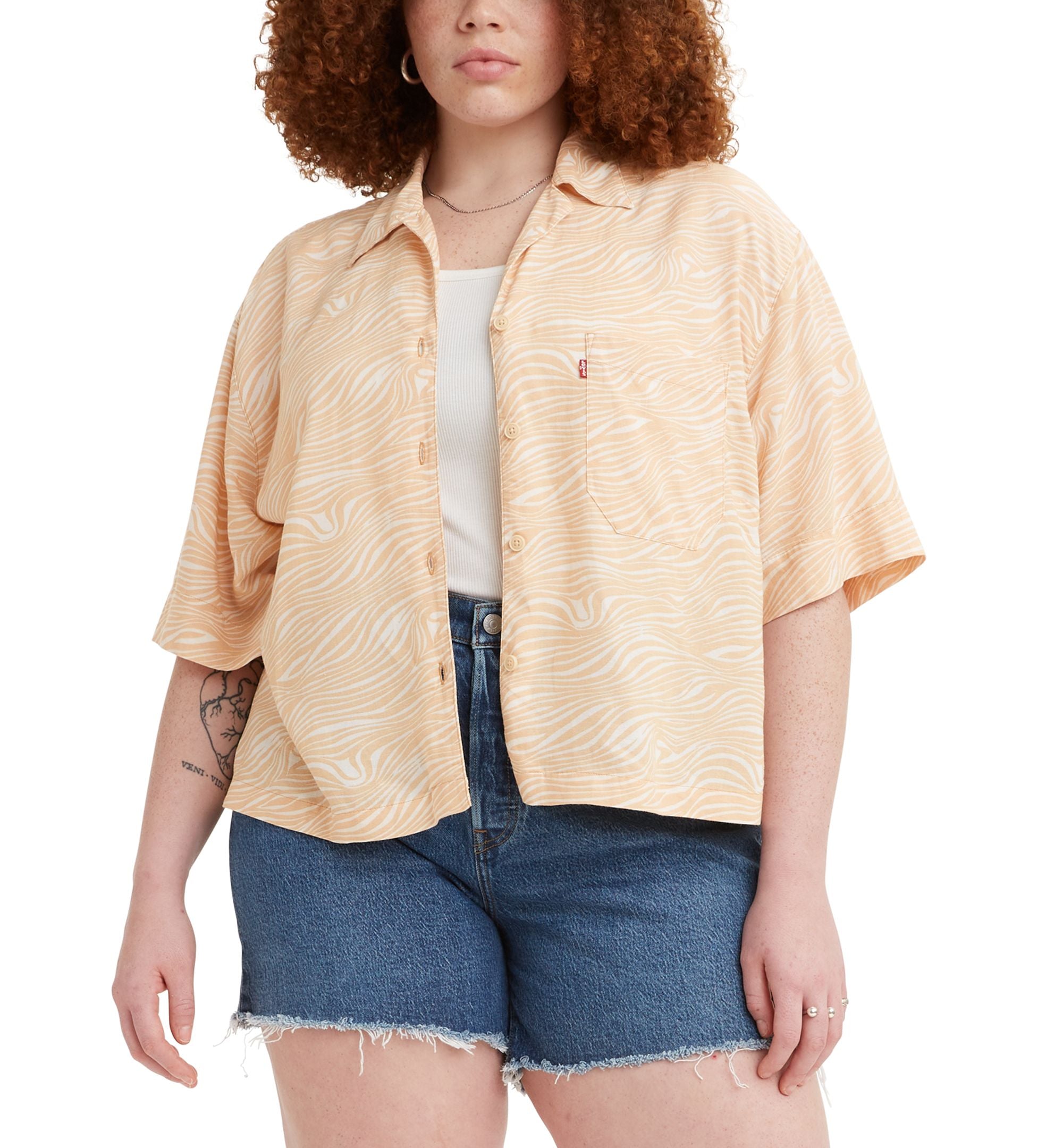 Levis Plus Size Nia Printed Resort Shirt