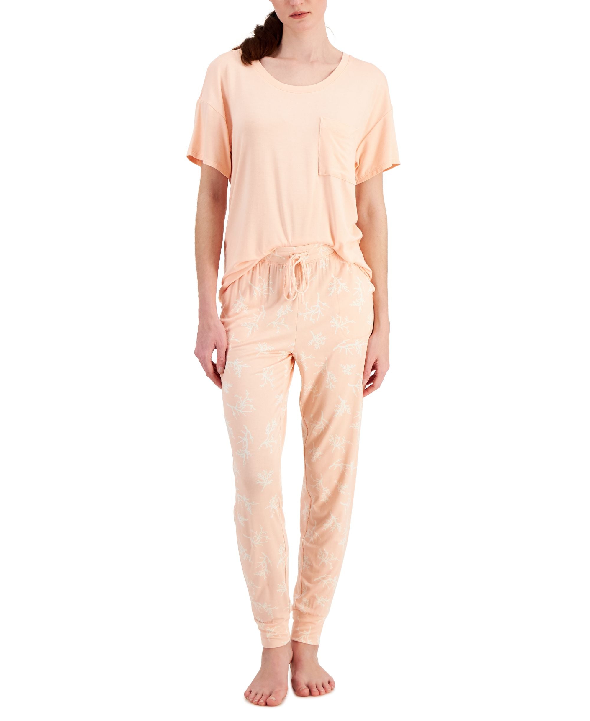 Alfani Super Soft Scoop Neck Pajama Top
