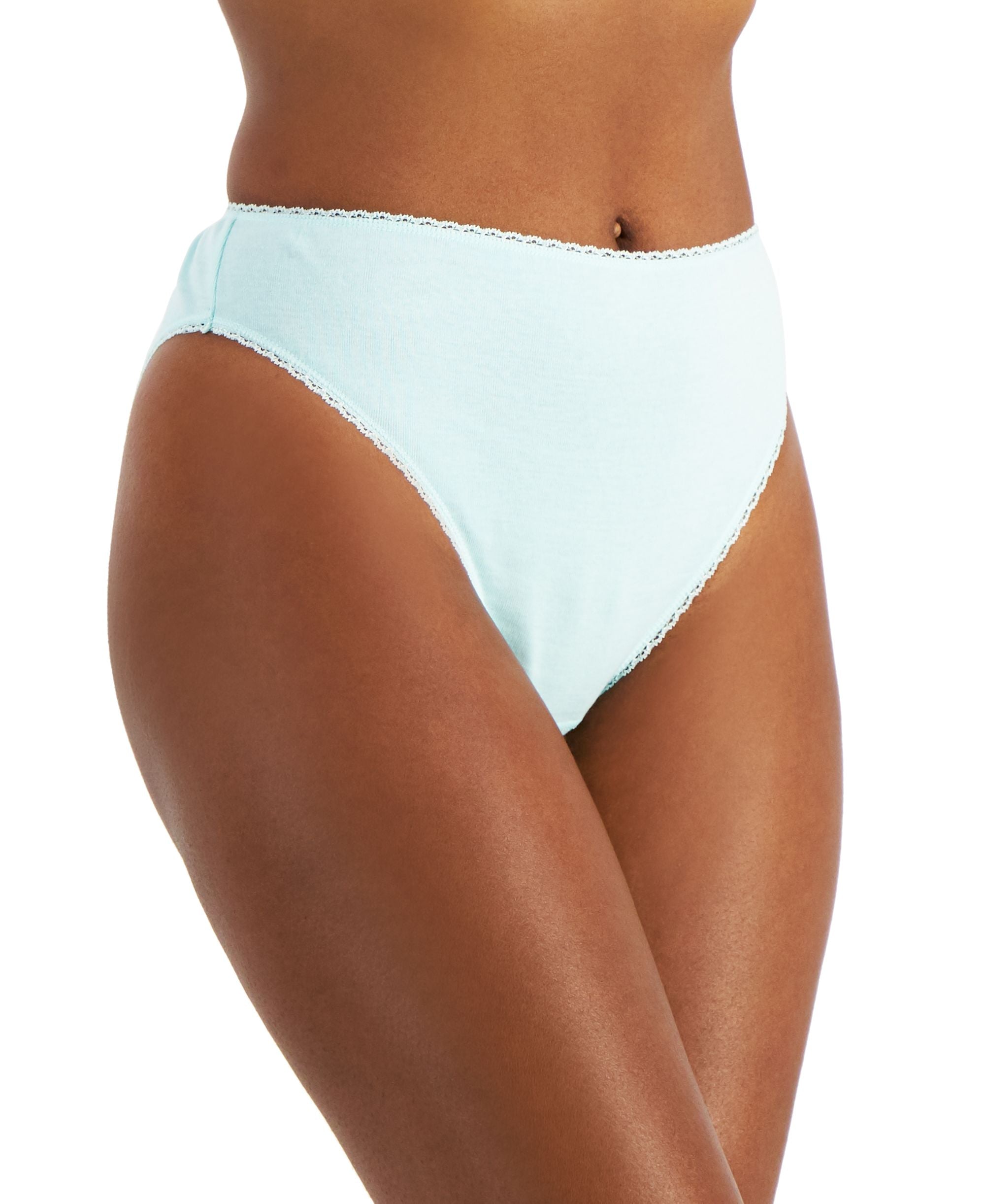 Charter Club Everyday Cotton High Cut Brief Underwear