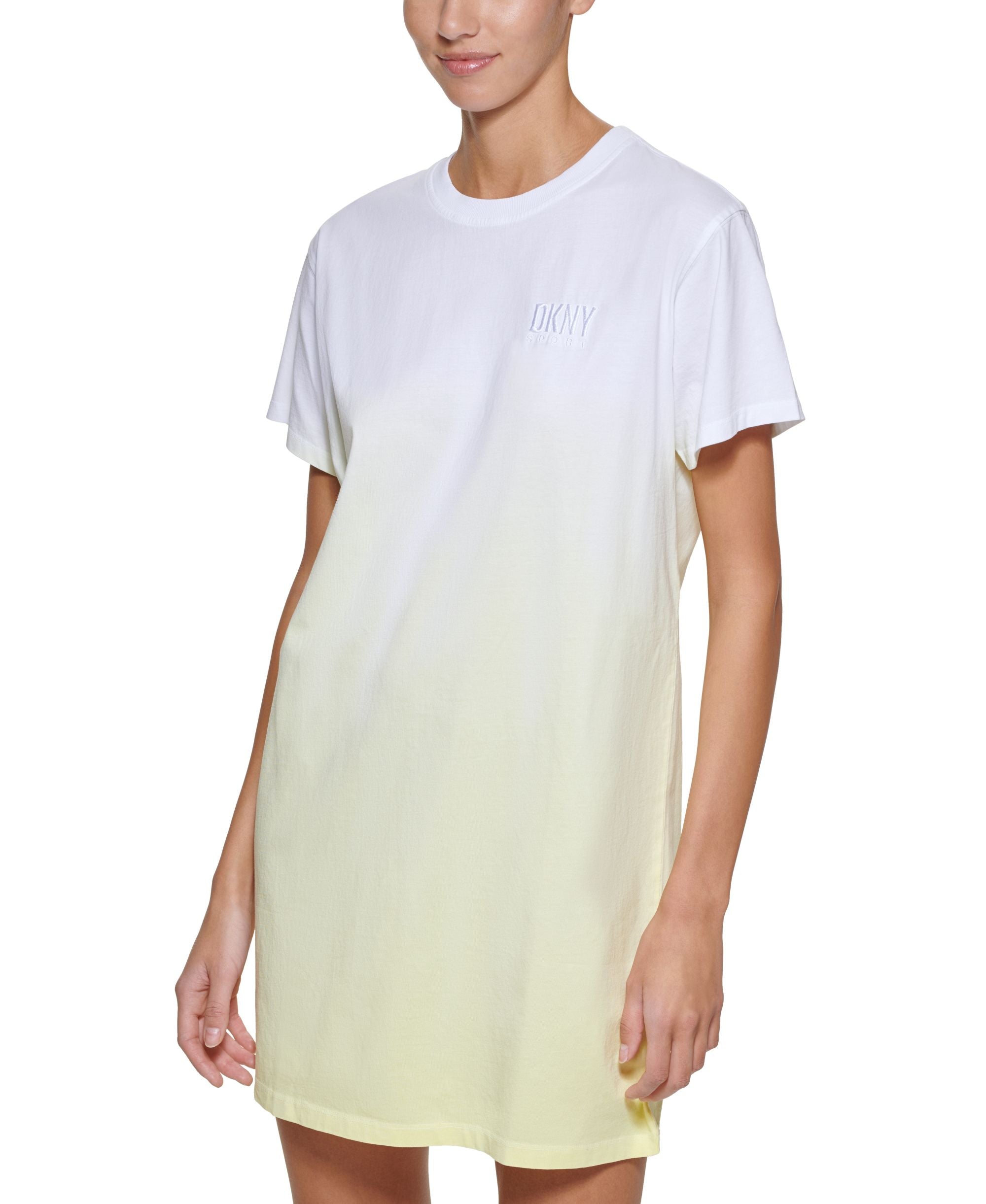 DKNY Sport Womens Dip Dyed T-Shirt Dress