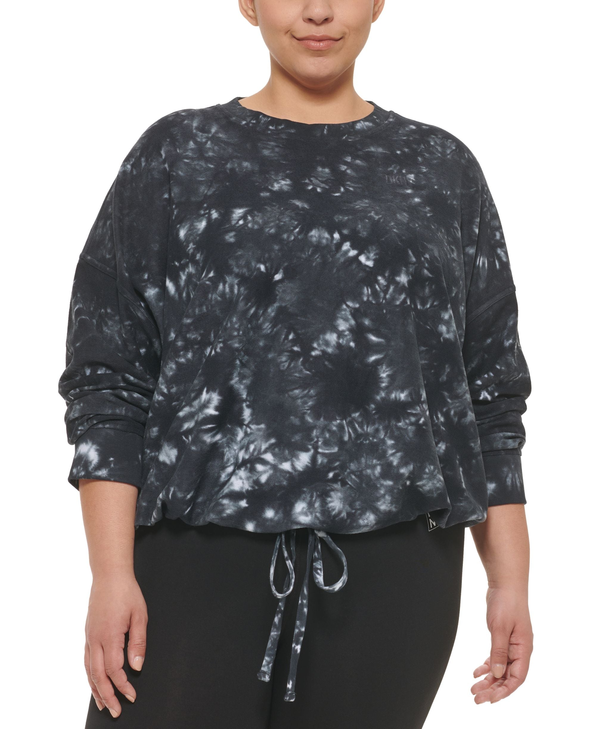 DKNY Plus Size Terry Pullover Sweatshirt