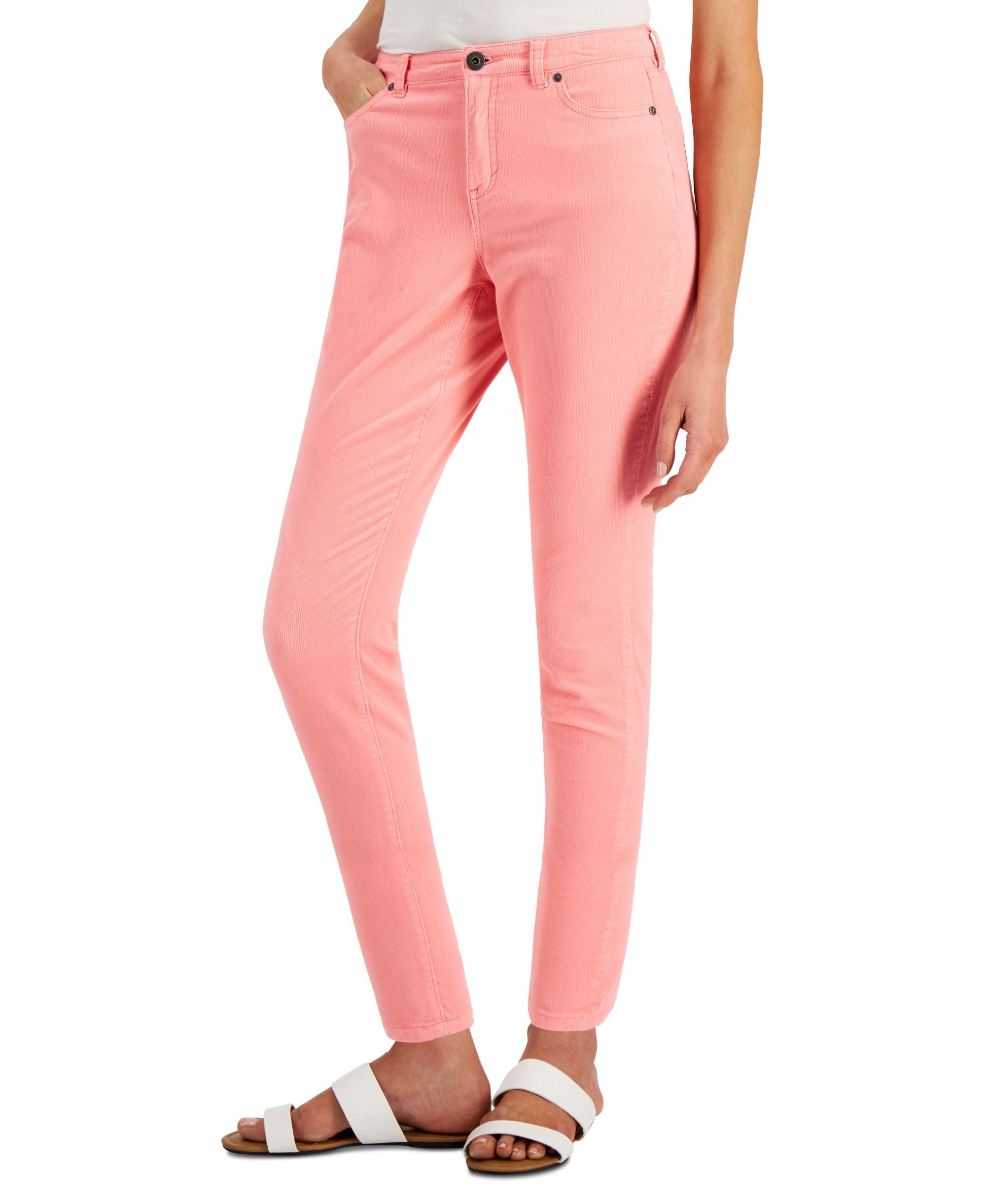 Style & Co Petite Curvy Fit Corduroy Skinny Pants