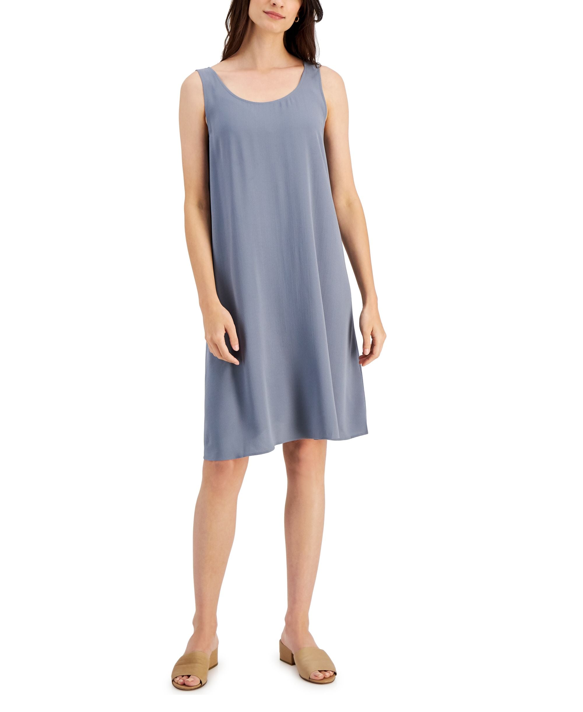 Eileen Fisher Womens Silk Sleeveless Dress