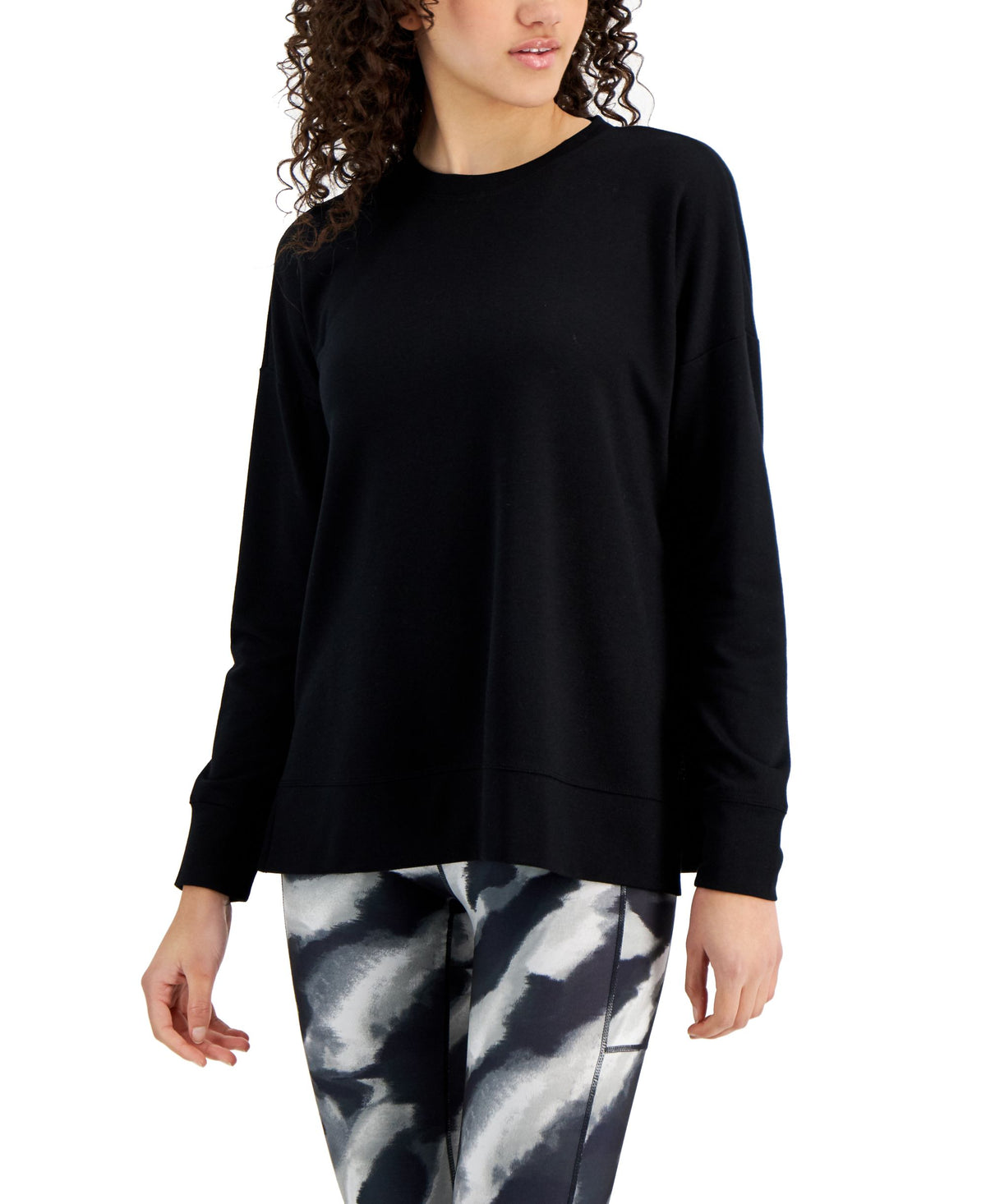 Women's Active Solid Crewneck Top