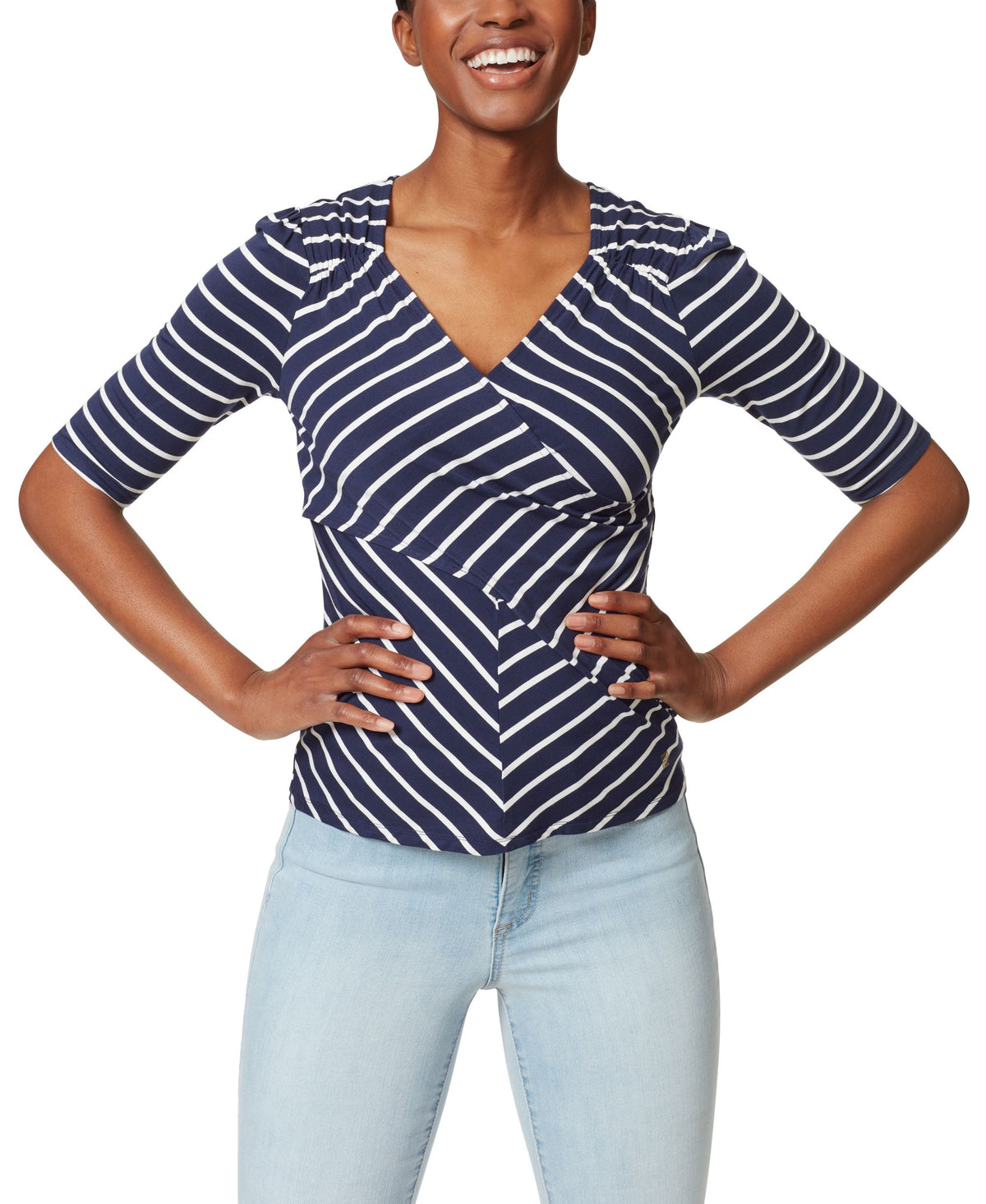 Womens Alyssa Cross Over Top