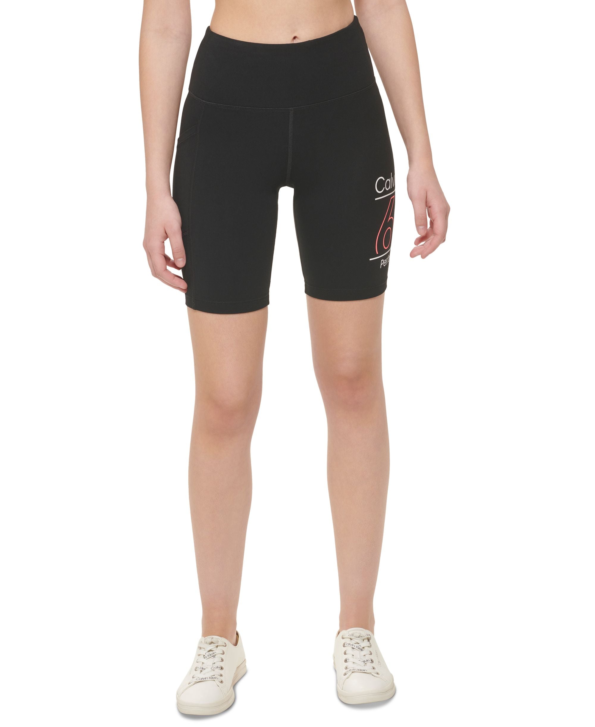 Calvin Klein Performance Womens High Rise Bike Shorts