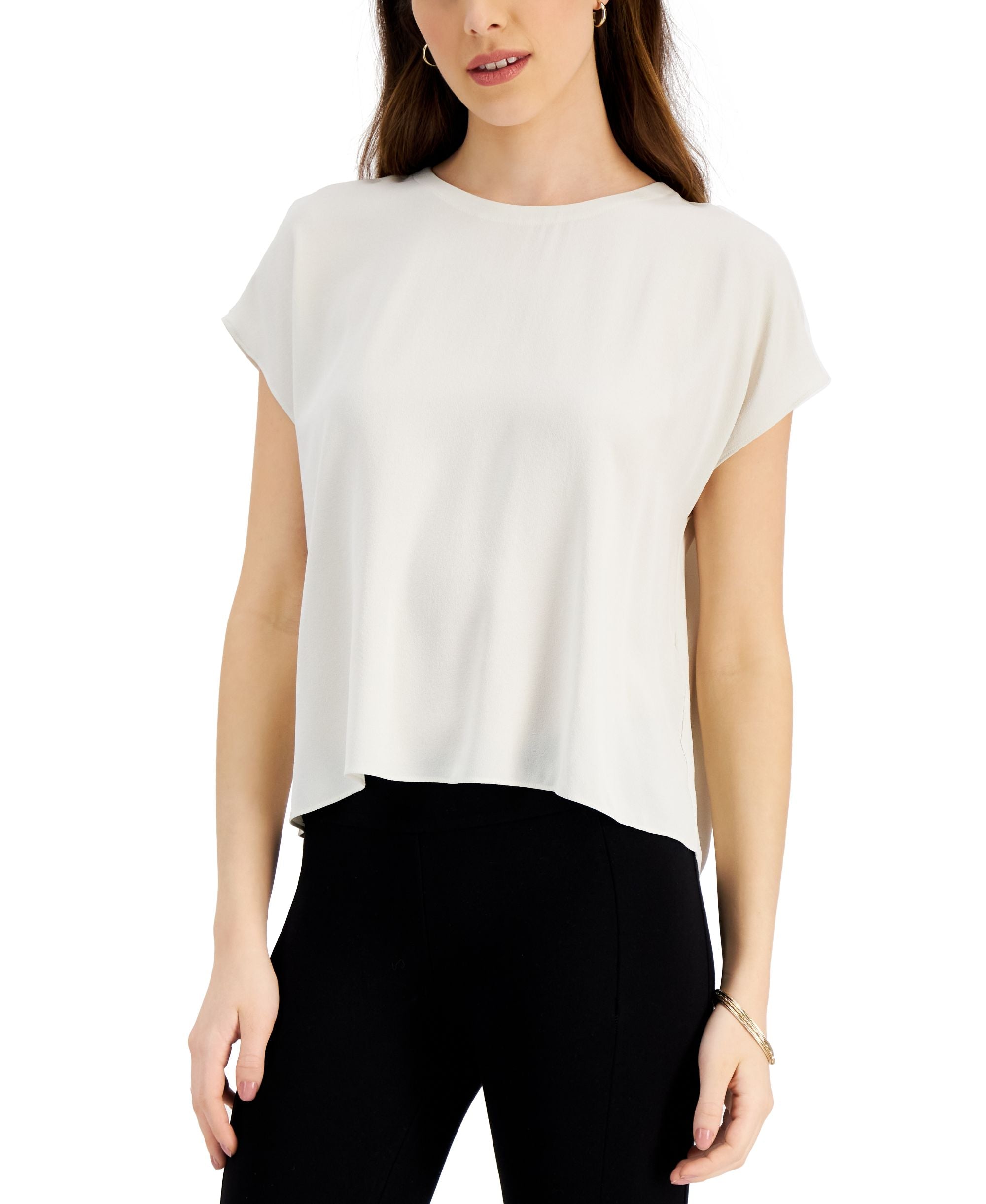Eileen Fisher Womens Silk Top