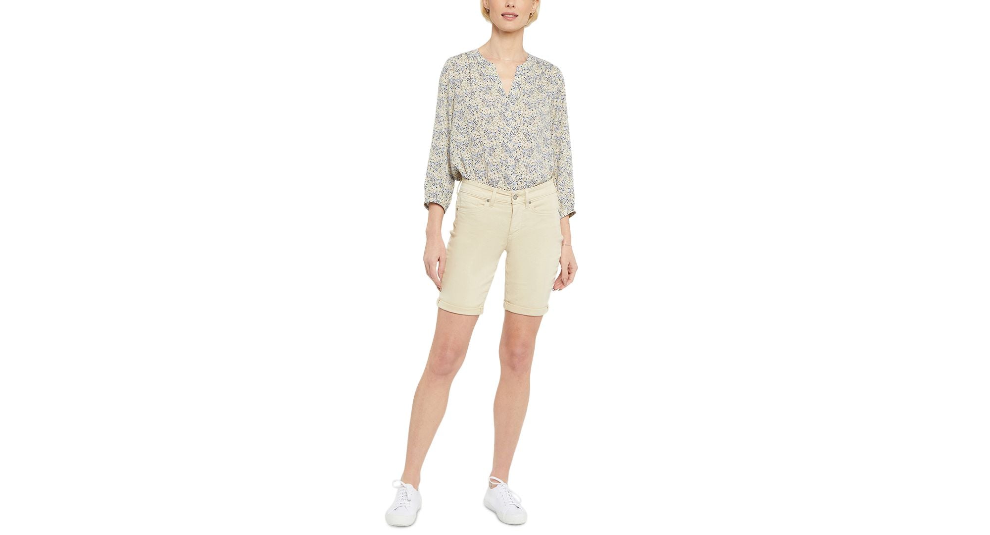 Nydj Ella Roll Cuff Denim Shorts