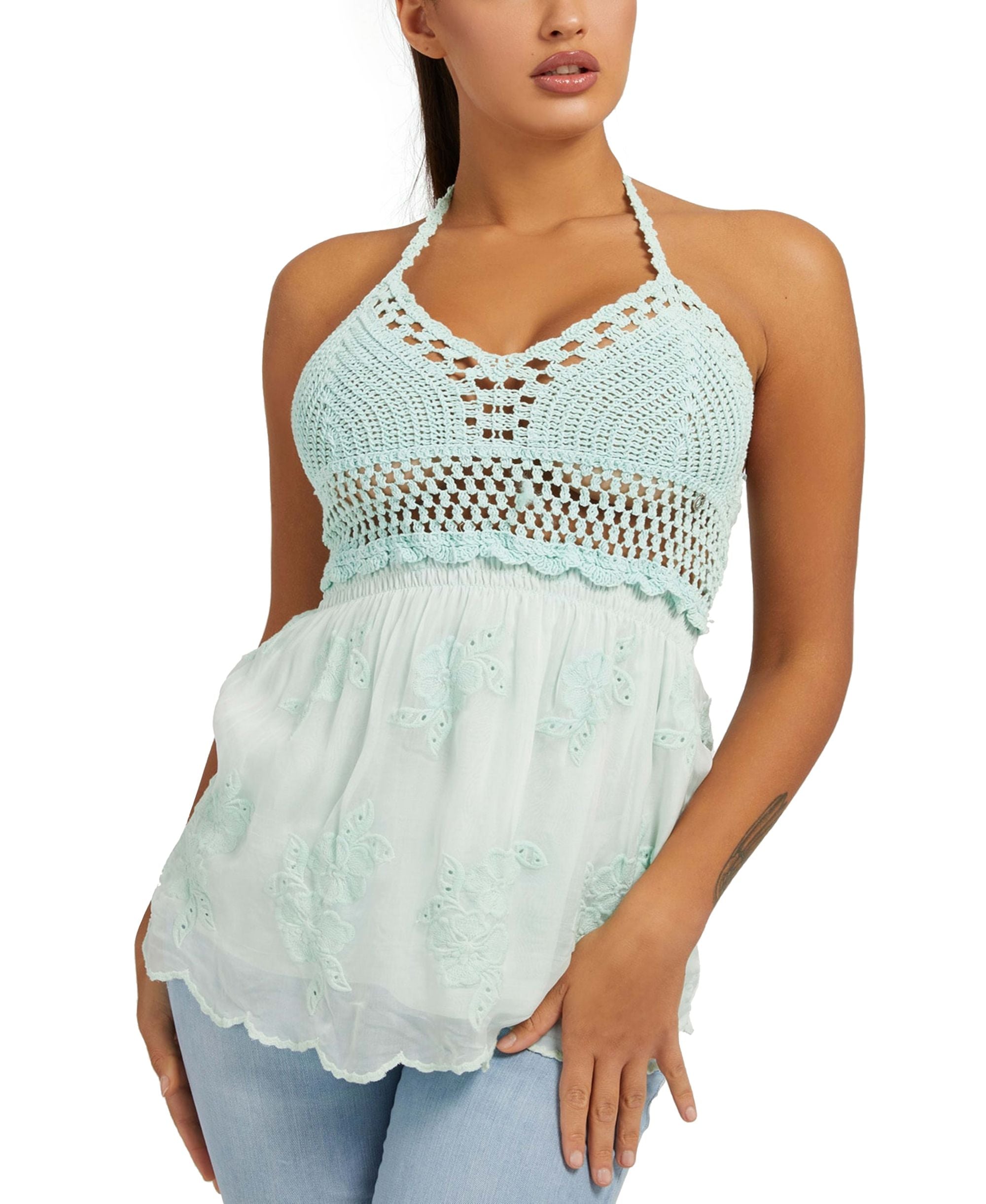 Guess Womens Hailey Halter Top