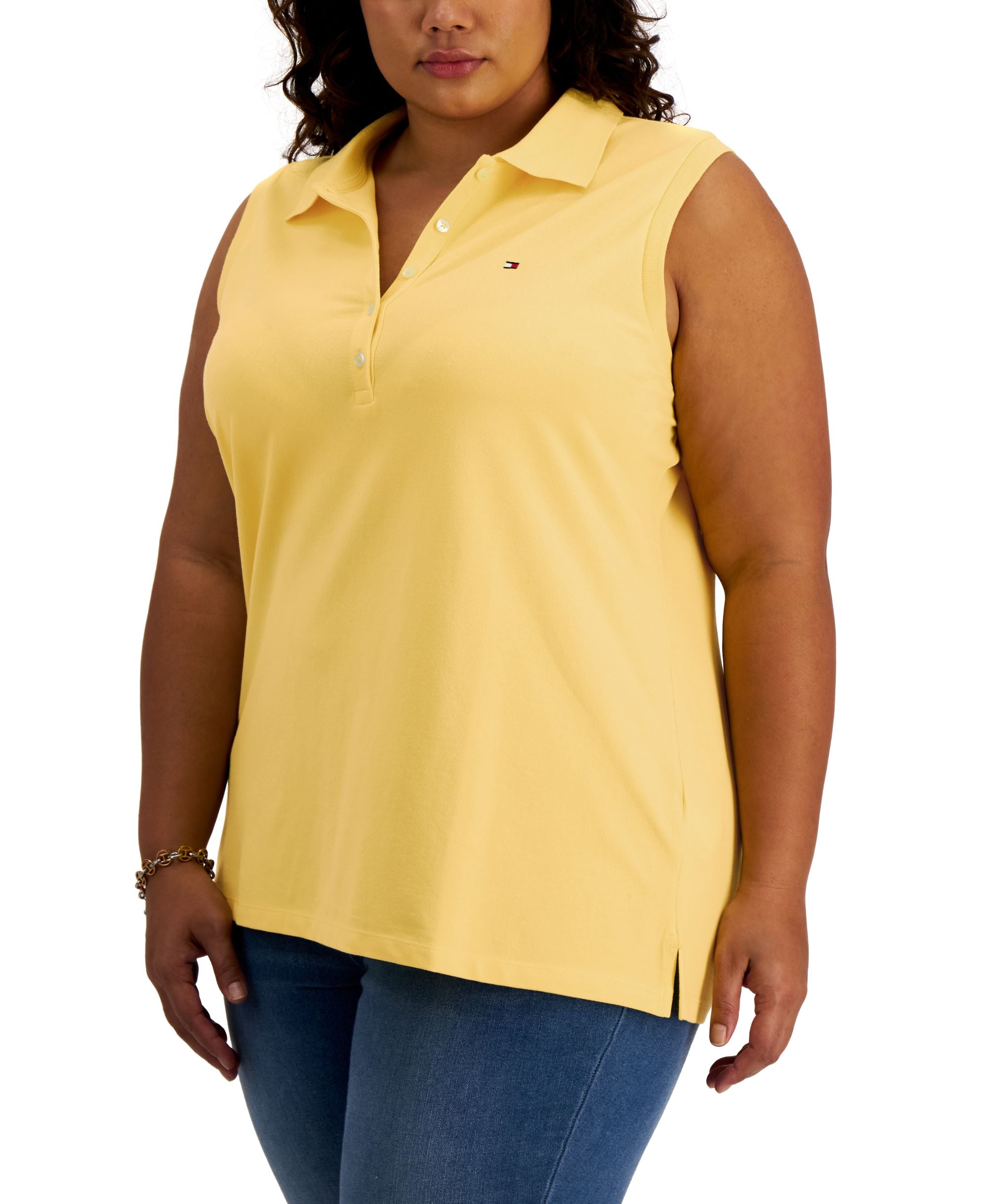 Tommy Hilfiger Plus Size Sleeveless Polo Shirt