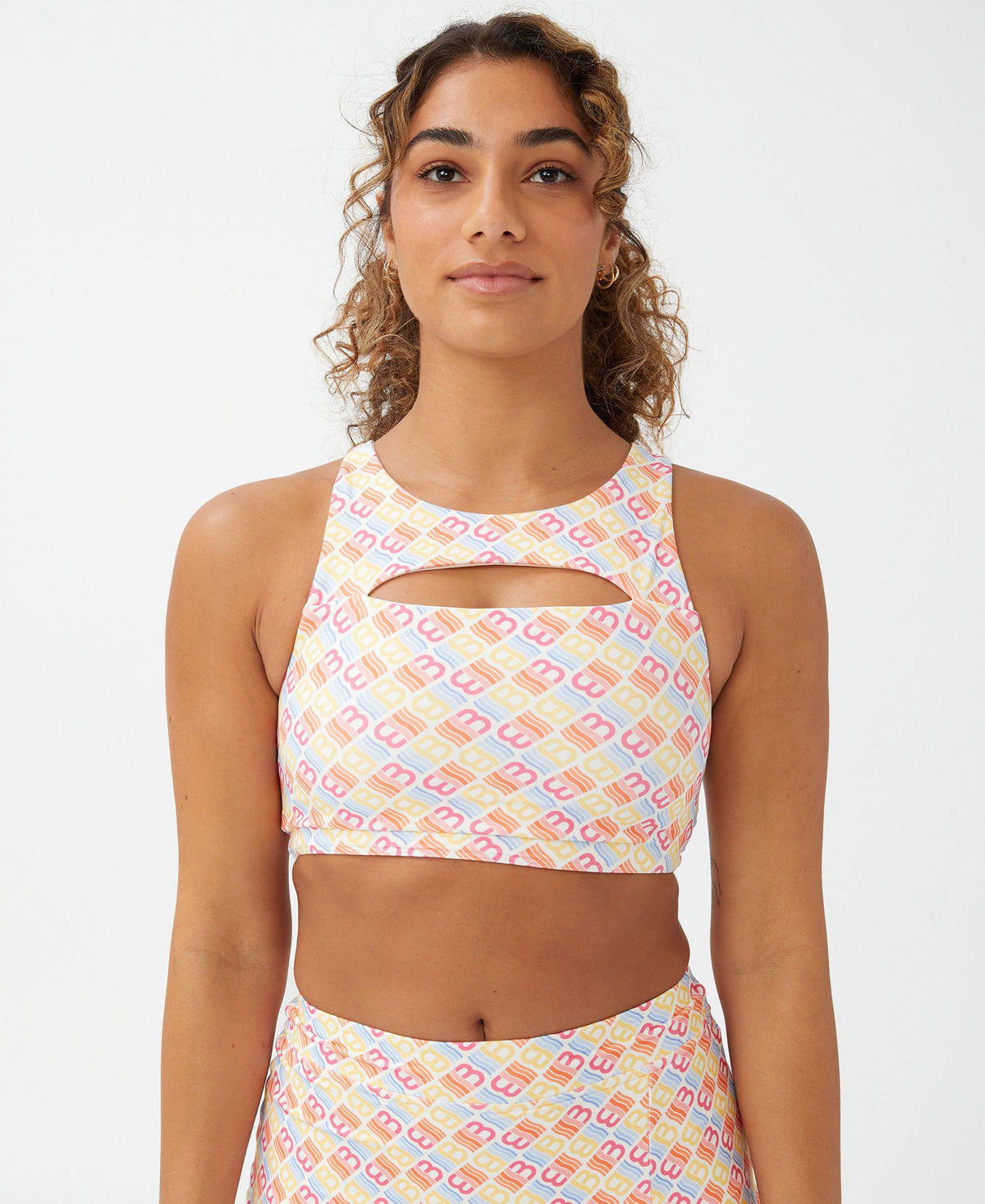 Cotton On Body Womens Smoothing Cut Out Vestlette Top