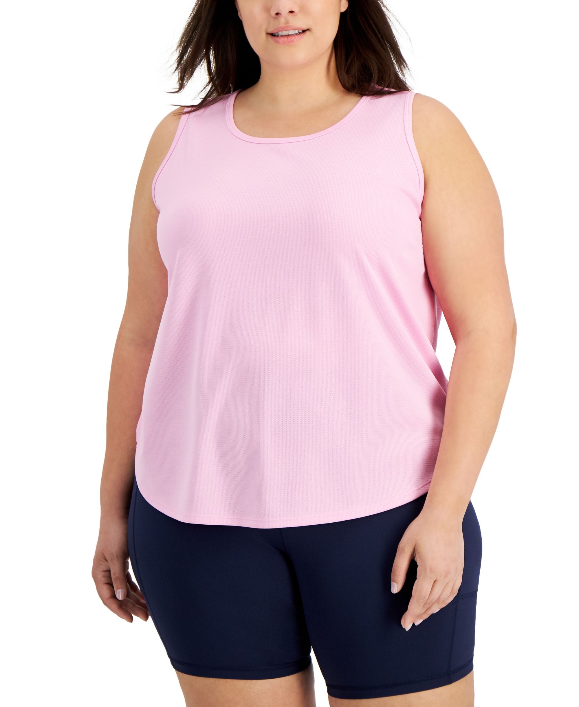 ID Ideology Plus Size Birdseye Mesh Tank Top