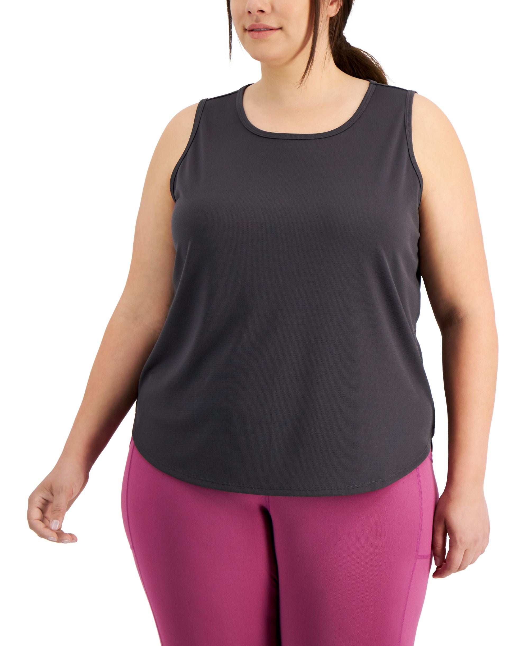 ID Ideology Plus Size Birdseye Mesh Tank Top