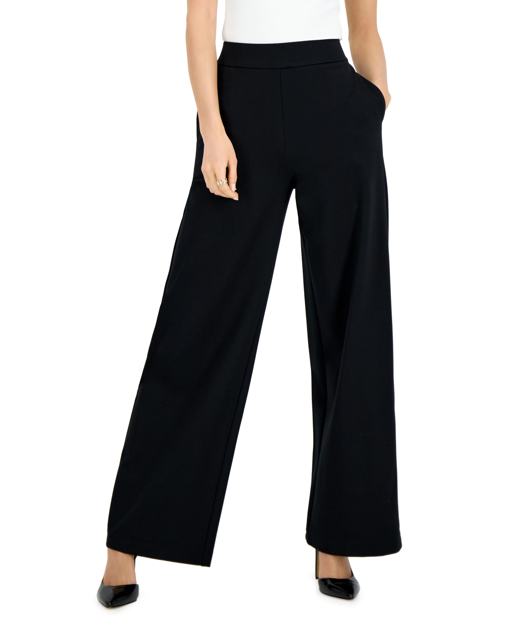 INC International Concepts Womens High Rise Wide Leg Pants